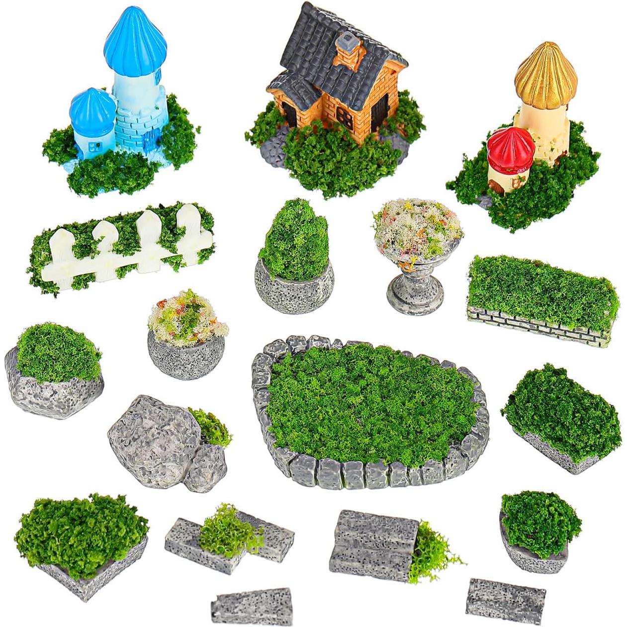 Juego de Adornos de Jardín en Miniatura Toddmomy - Resina Multicolor