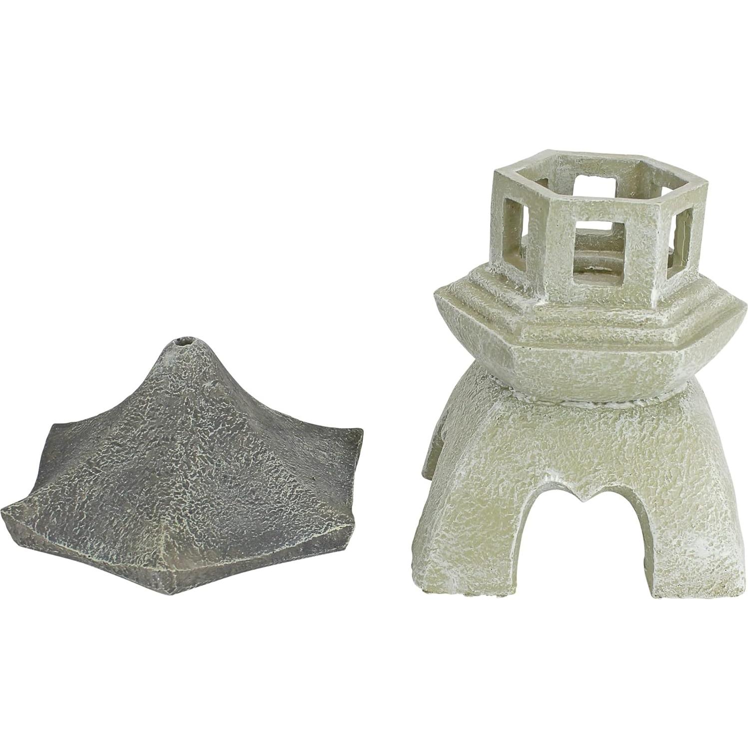 Estatuas de Pagoda Mediana Design Toscano NG729869 - Juego de 2