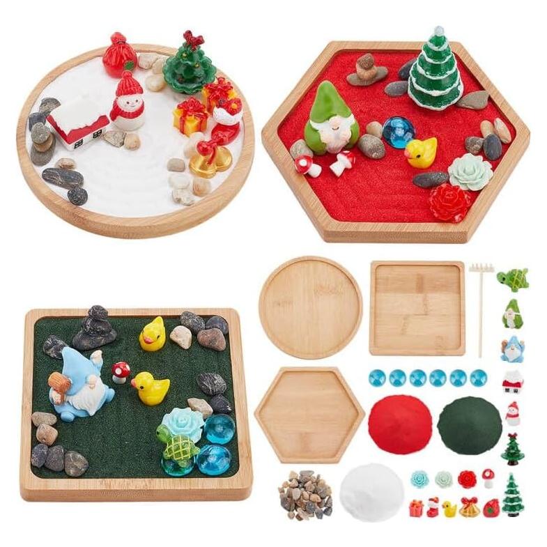 Kit de Jardín Zen Navidad WEBEEDY - Mini Accesorios DIY