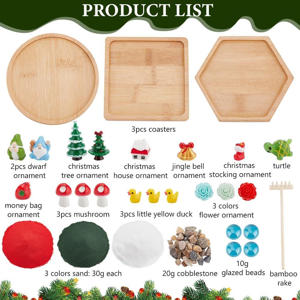 Kit de Jardín Zen Navidad WEBEEDY - Mini Accesorios DIY