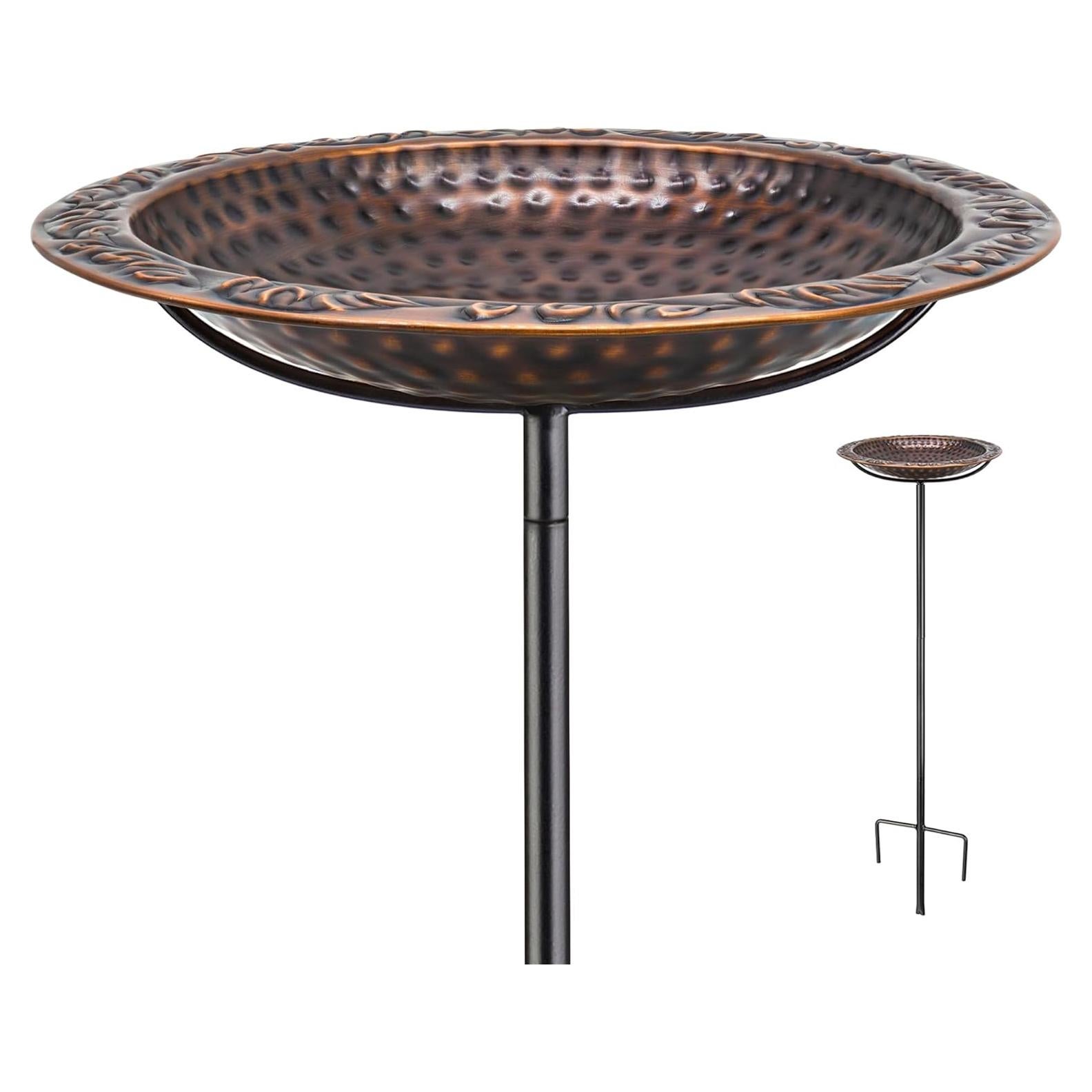 Baño de Aves de Cobre Puro Good Directions 102 cm Bronce