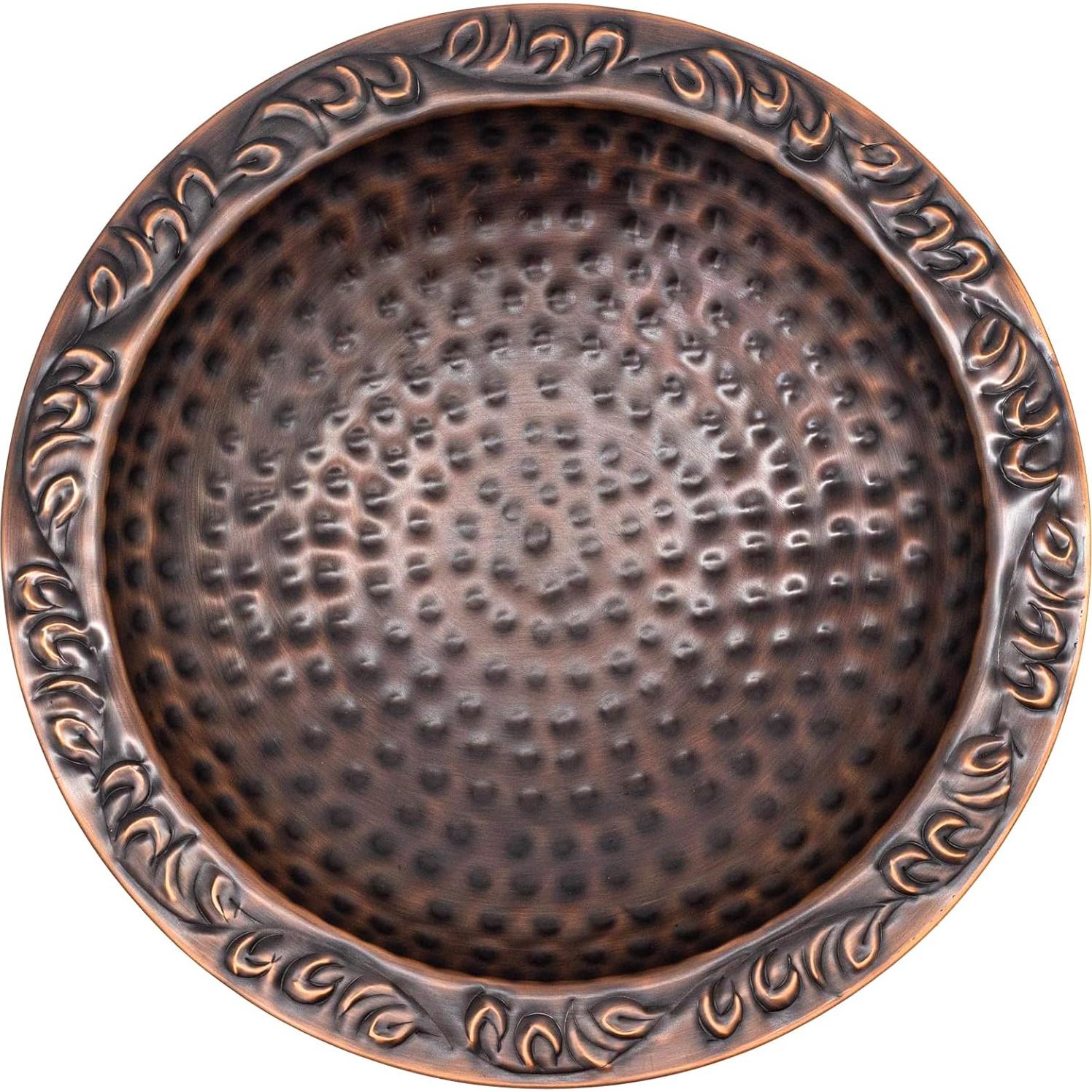 Baño de Aves de Cobre Puro Good Directions 102 cm Bronce