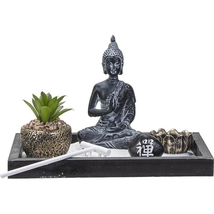 Set de Meditación Jardín Zen Colección Summit con Buda y Vela