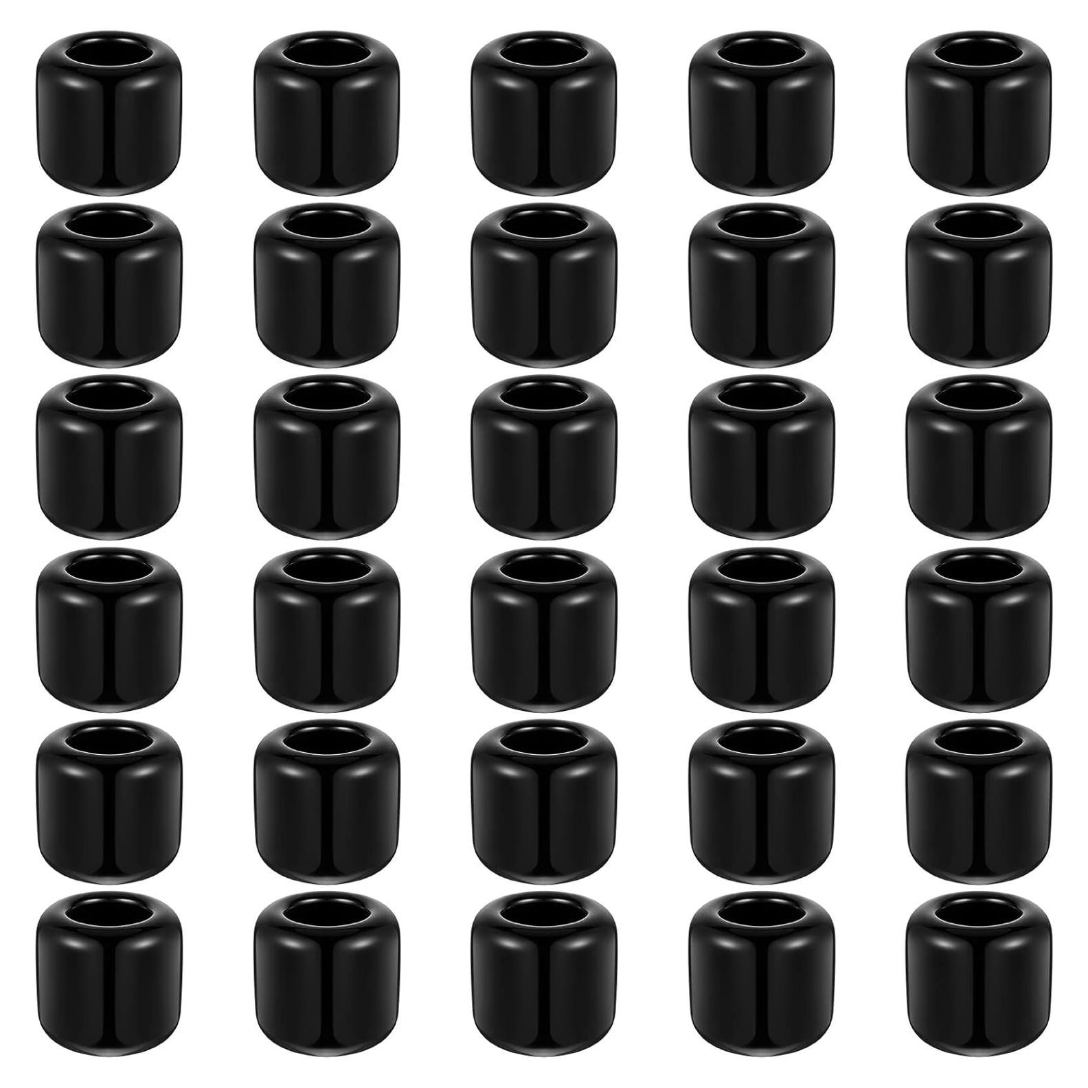Soportes de Vela Cerámica Suclain 20 Piezas Negro 1.78 cm