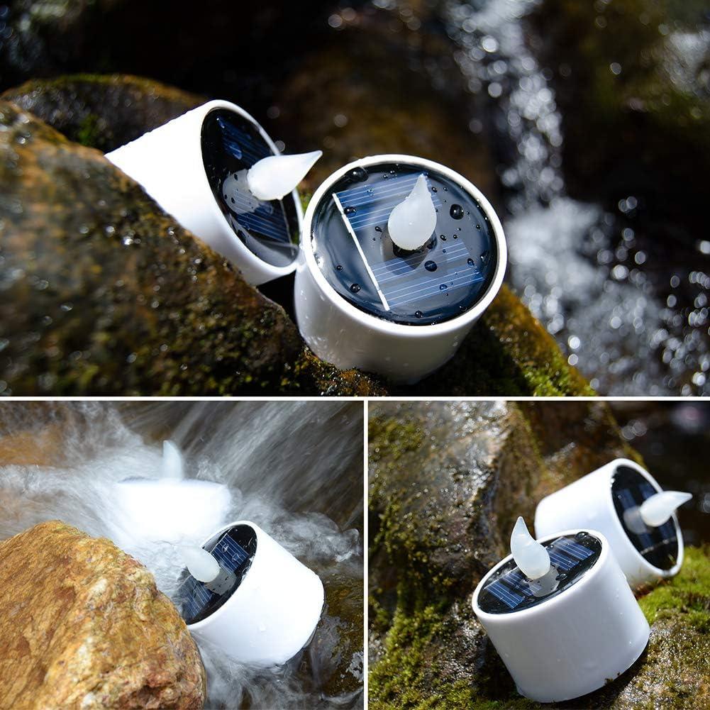 Velas de Té Solares SoulBay 6 Pcs IP65 Recargables LED