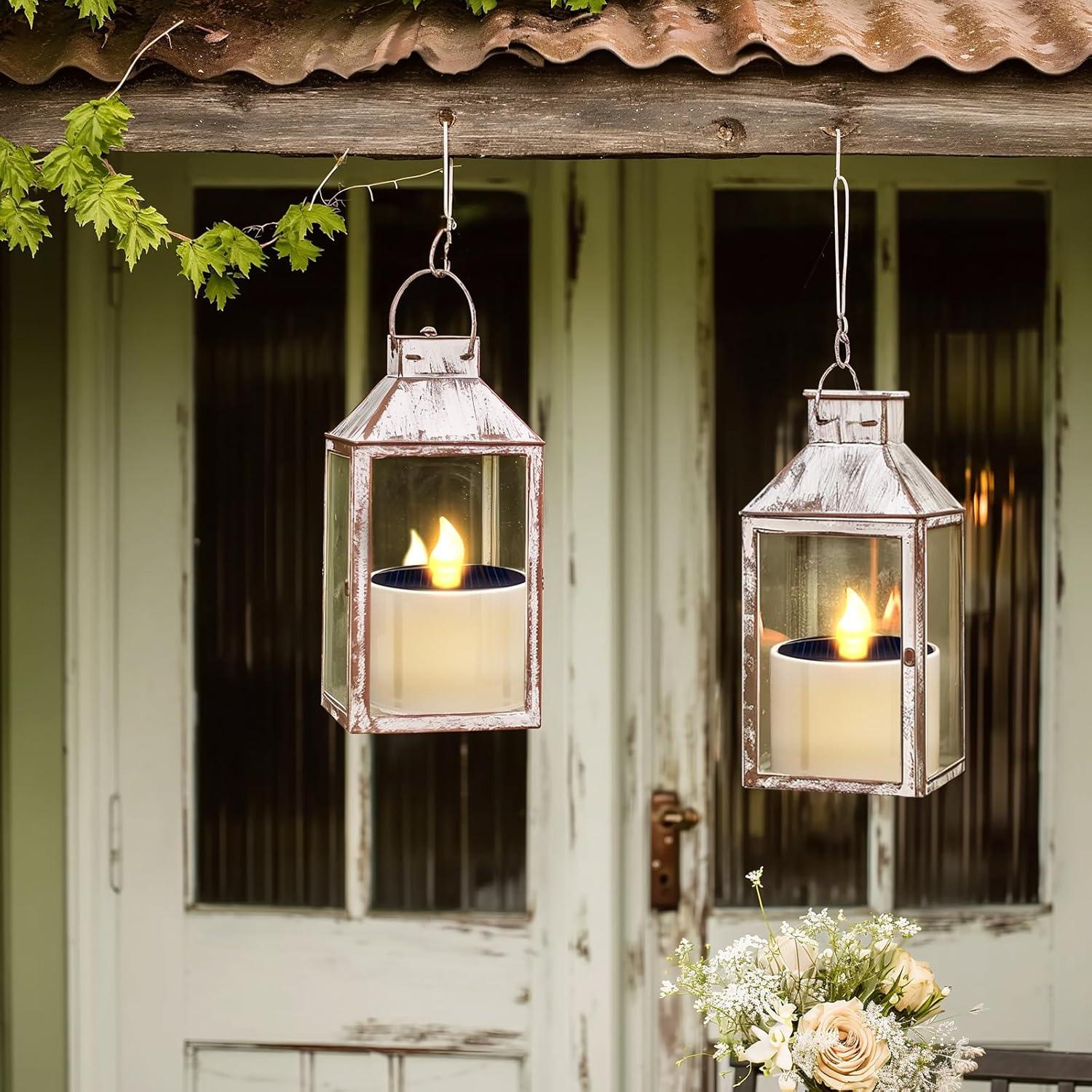 Velas de Té Solares SoulBay 6 Pcs IP65 Recargables LED