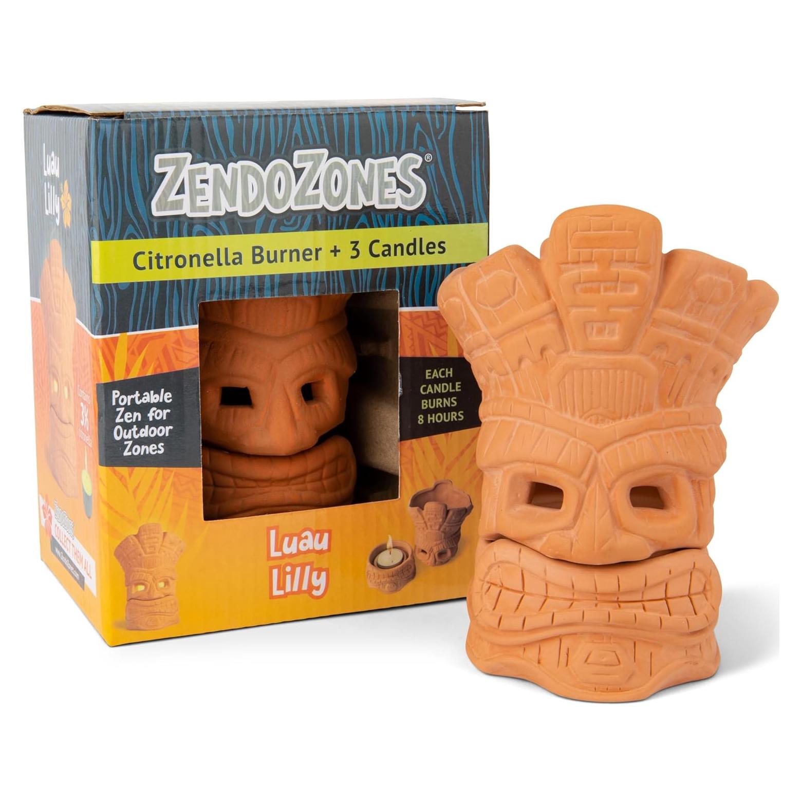 Quemador de Velas de Citronela JT Eaton Luau Lilly 22.86 cm