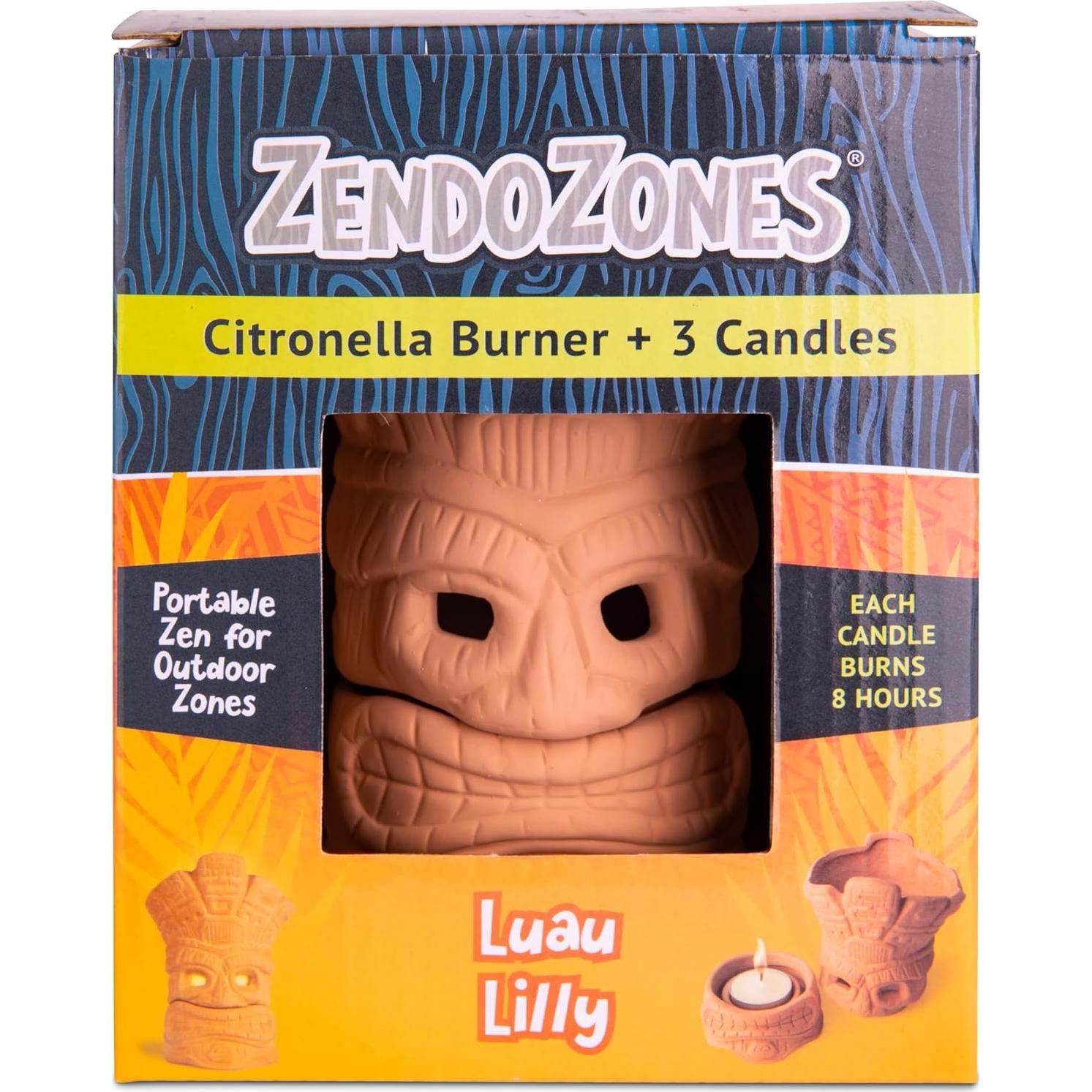 Quemador de Velas de Citronela JT Eaton Luau Lilly 22.86 cm