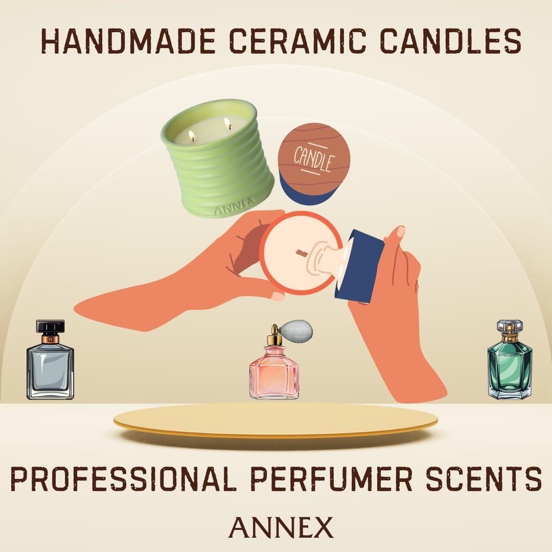 Vela Aromática de Soja Annex Melón y Menta 312g - Repelente