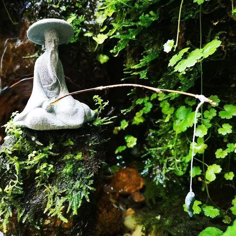 Estatua de Pescador Miniatura Livelyfish 5.6x4.1x4.6 cm