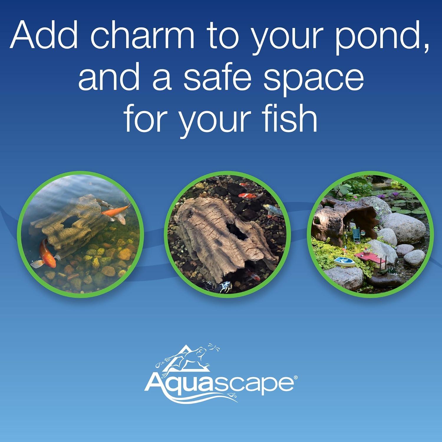 Cueva de Pescado de Madera Falsa Aquascape 55.88x38.10 cm