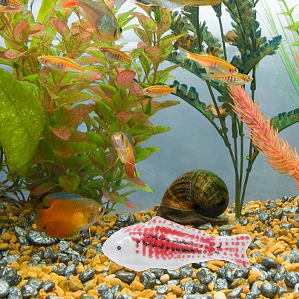Adornos de Acuario Cerámica Milisten 2pcs Peces Koi Flotantes