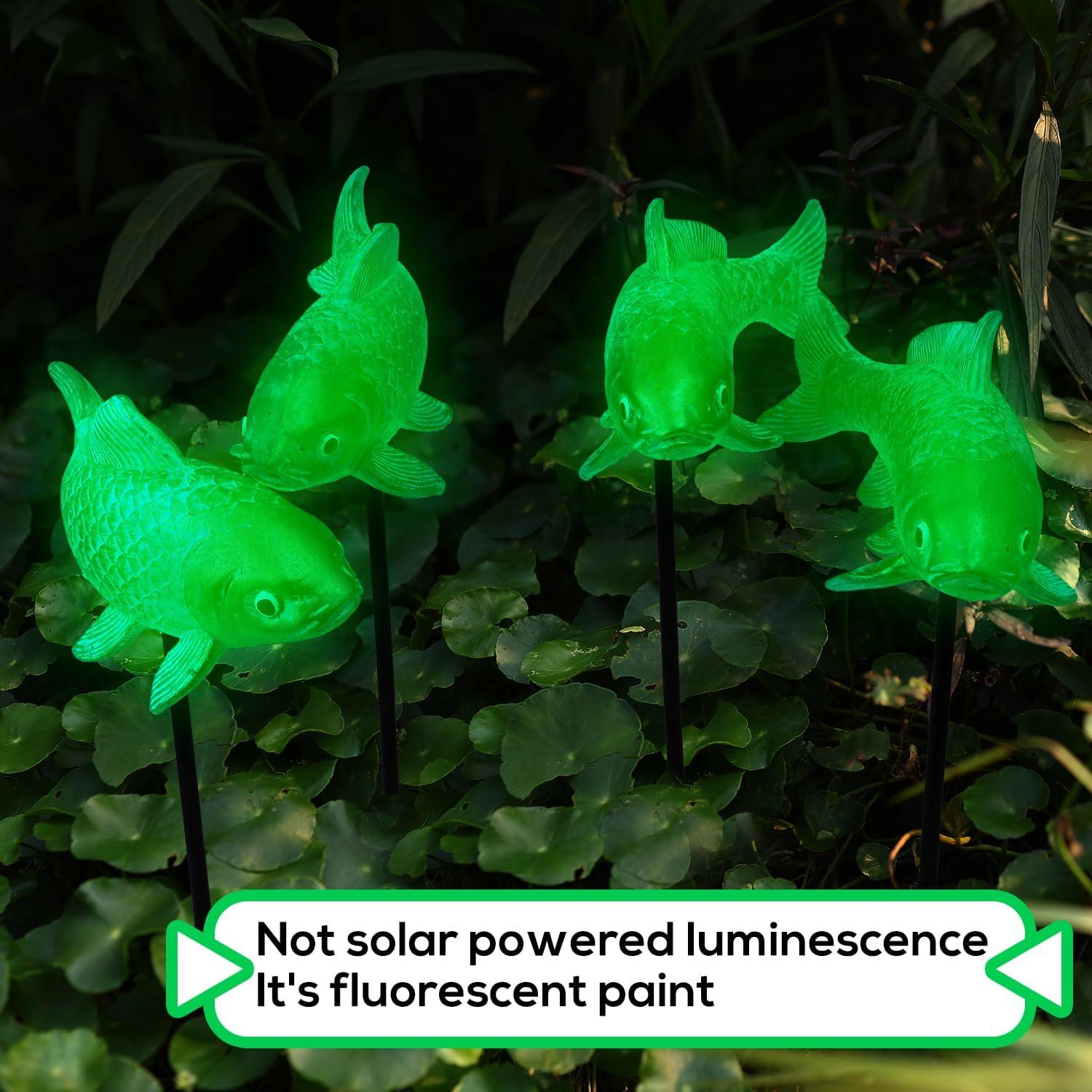 Estatuas de Jardín Koi 4 Piezas Lovely Ran Bronce 26x12x10 cm