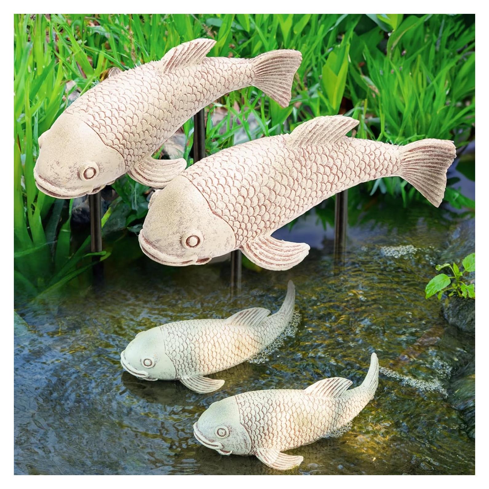 Kit de Estanque Koi Noegrus - 2 Estatuas de Resina 26.9cm