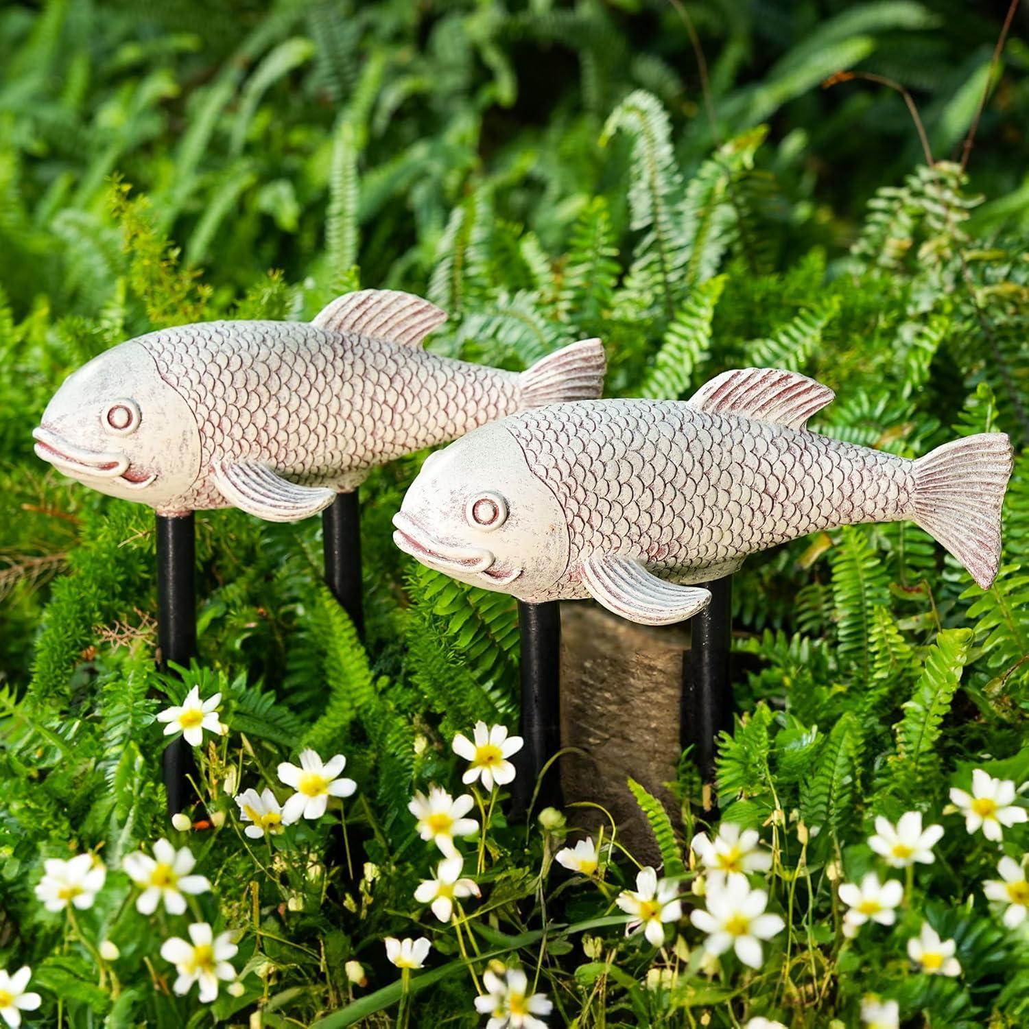 Kit de Estanque Koi Noegrus - 2 Estatuas de Resina 26.9cm