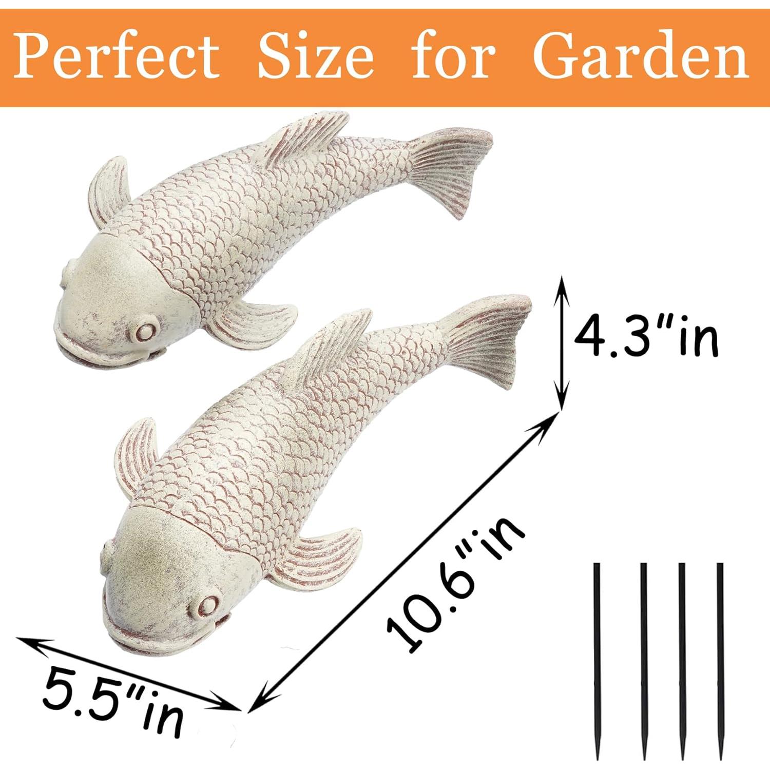 Kit de Estanque Koi Noegrus - 2 Estatuas de Resina 26.9cm