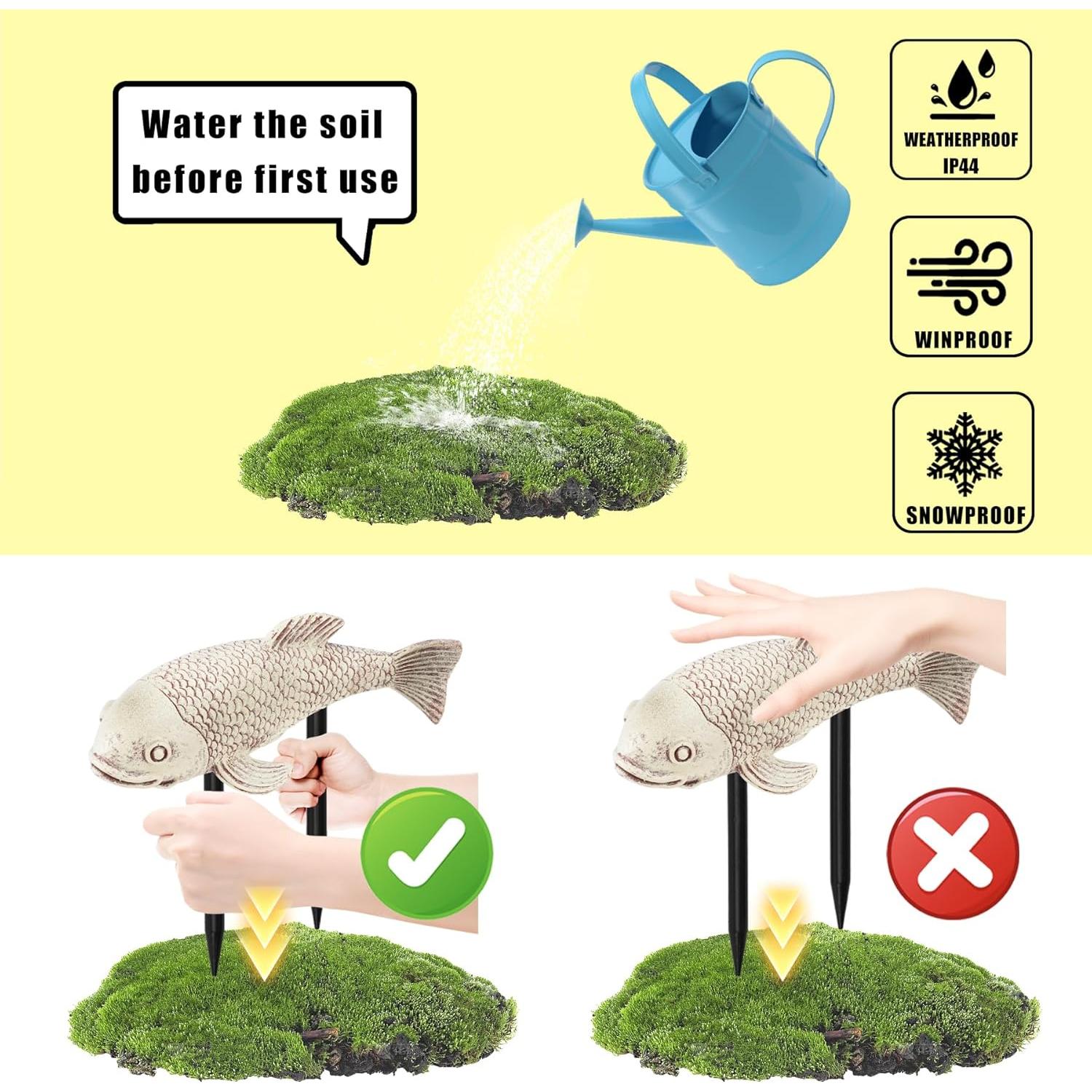 Kit de Estanque Koi Noegrus - 2 Estatuas de Resina 26.9cm