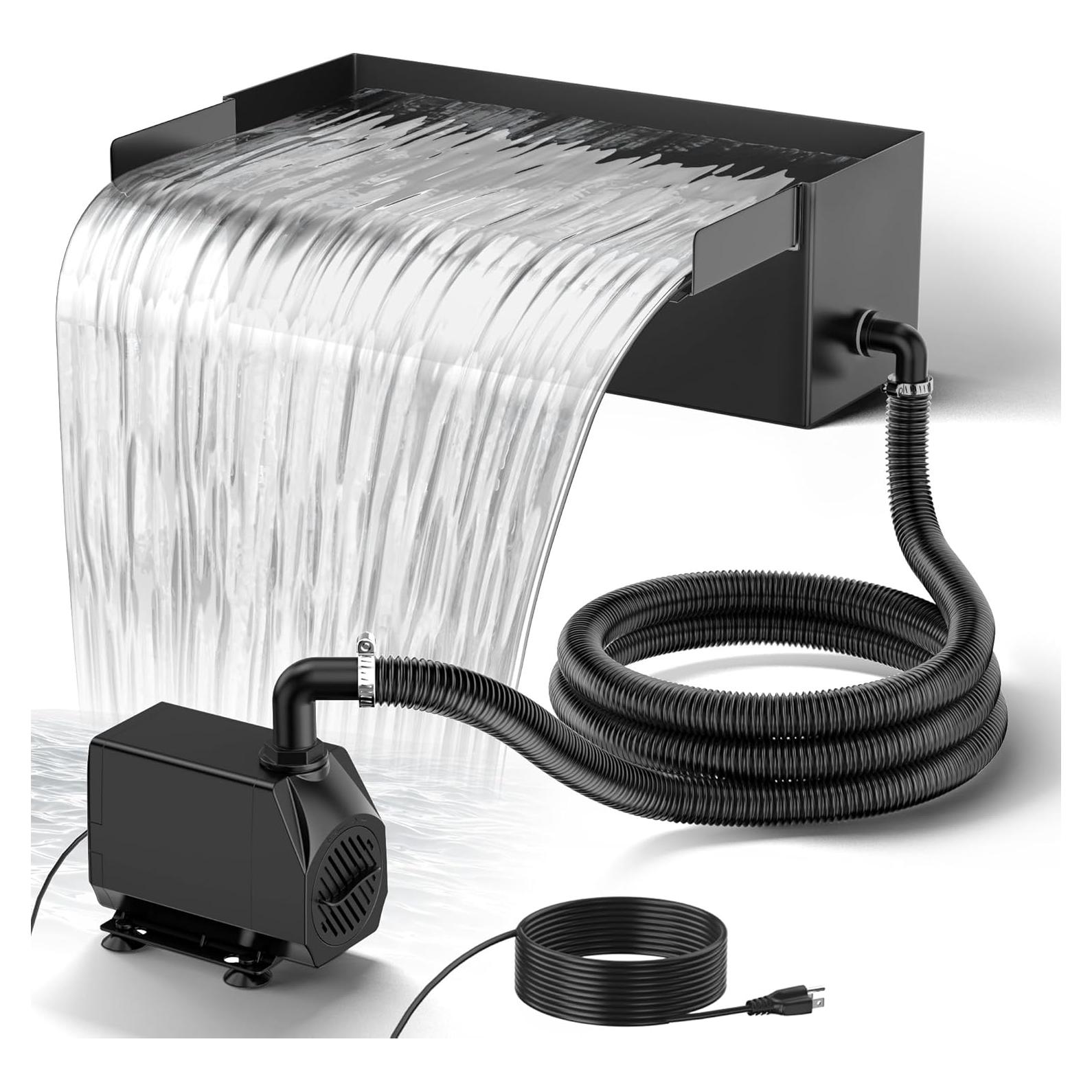 Kit de desagüe de cascada NFESOLAR 12.2" Acero Inoxidable