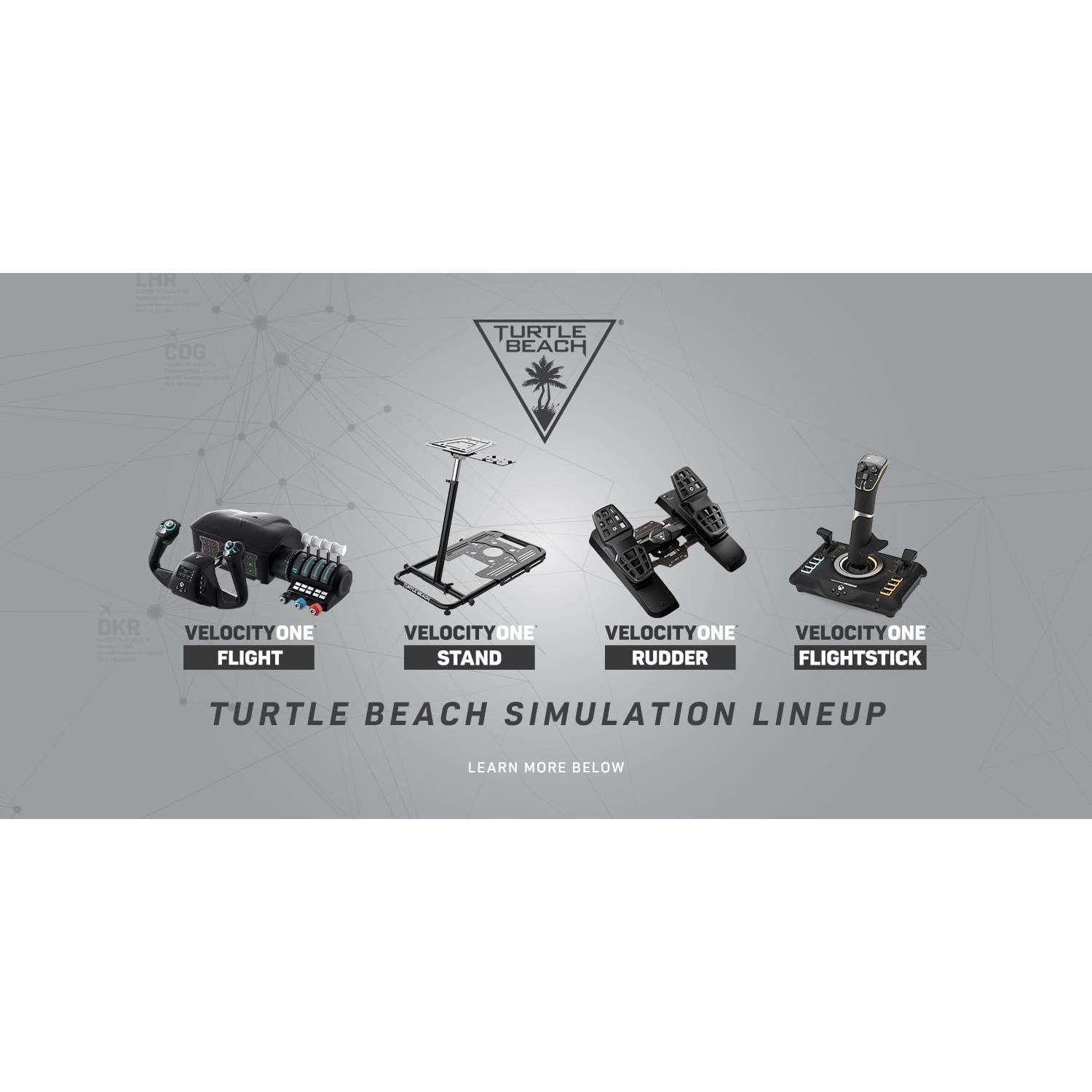 Pedales de Timón Turtle Beach VelocityOne - Eje Suave y Ajustable