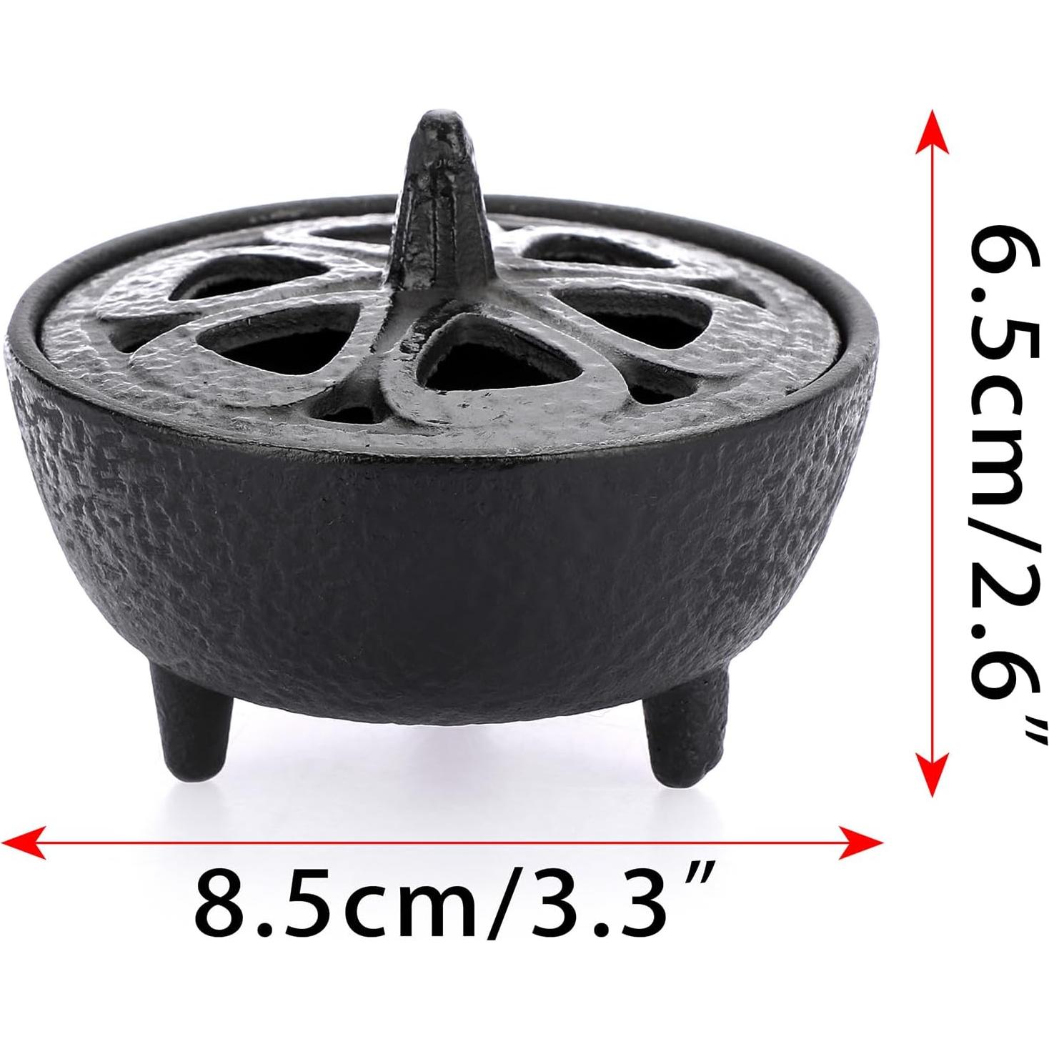 Soporte de Incienso JUXYES Vintage de Hierro Fundido 8.4 cm