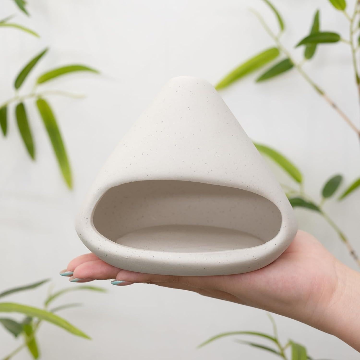 Soporte de Palo Santo MOUGIGI Cerámica Zongzi Blanco 14 cm