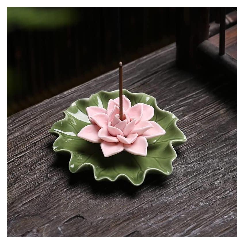 Soporte de Incienso de Cerámica Loto Suruim 10.67 cm