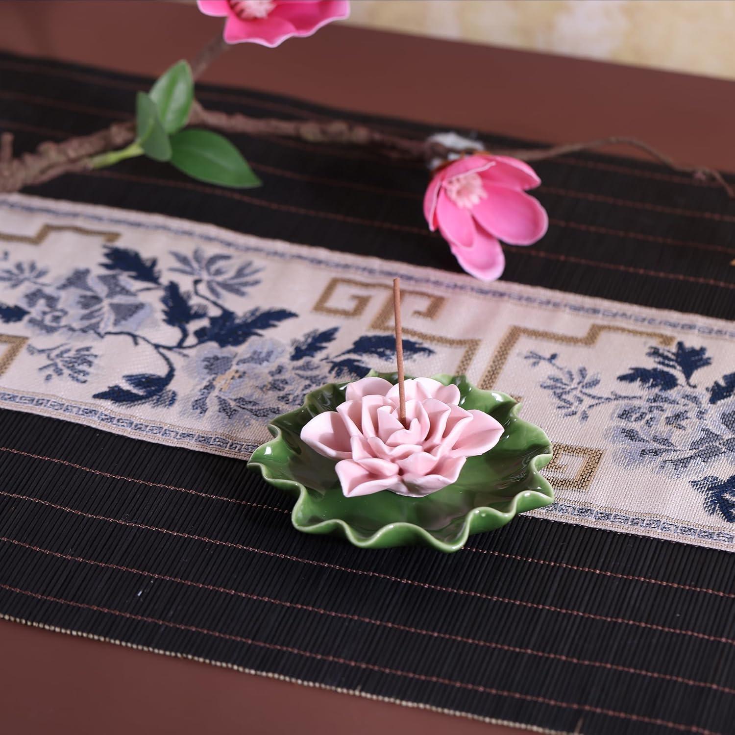 Soporte de Incienso de Cerámica Loto Suruim 10.67 cm