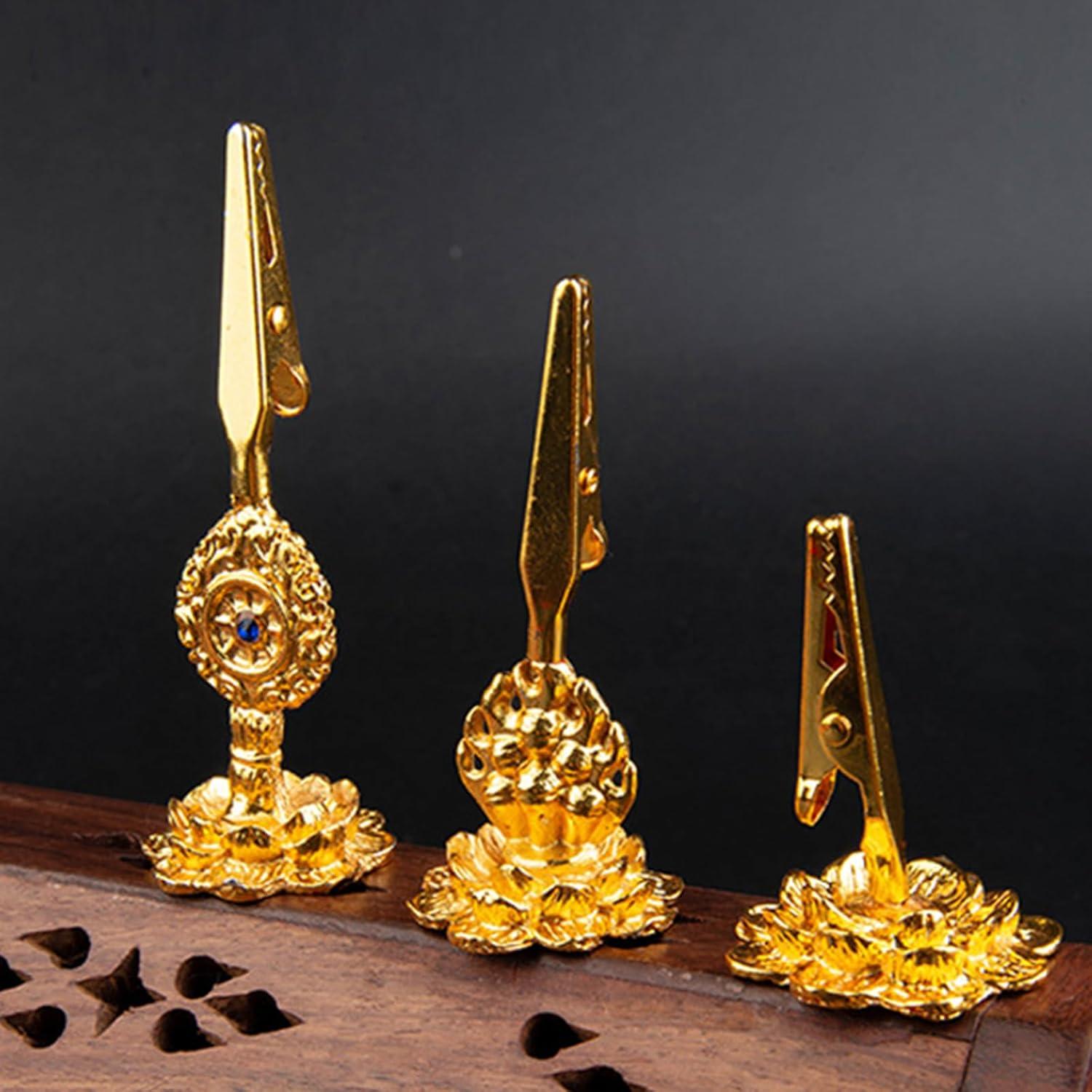 Soporte de Incienso YXQ Clip Metal 45x30mm Paquete de 2