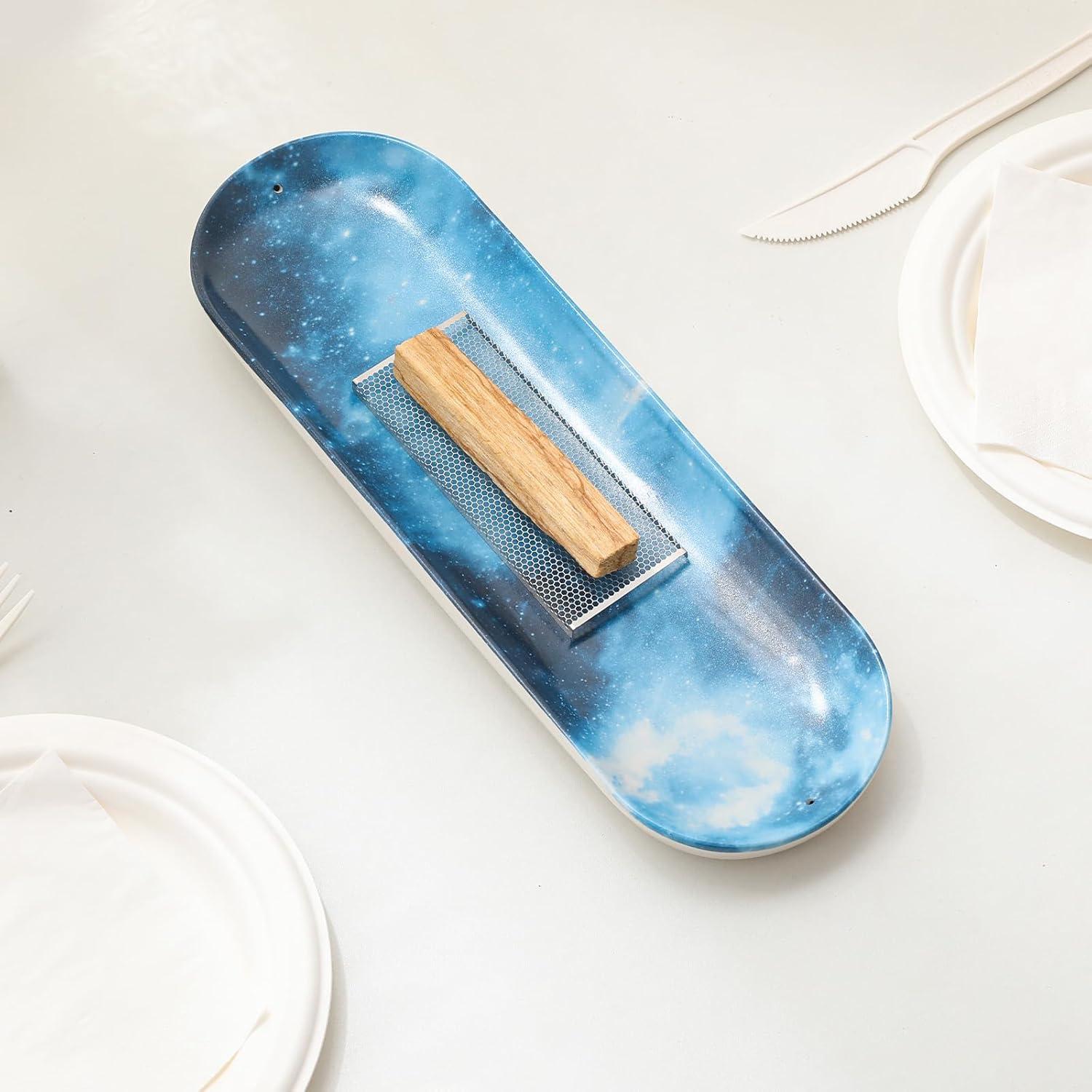 Soporte de Incienso Cerámica CEREMONIA Estrellado 30x10 cm