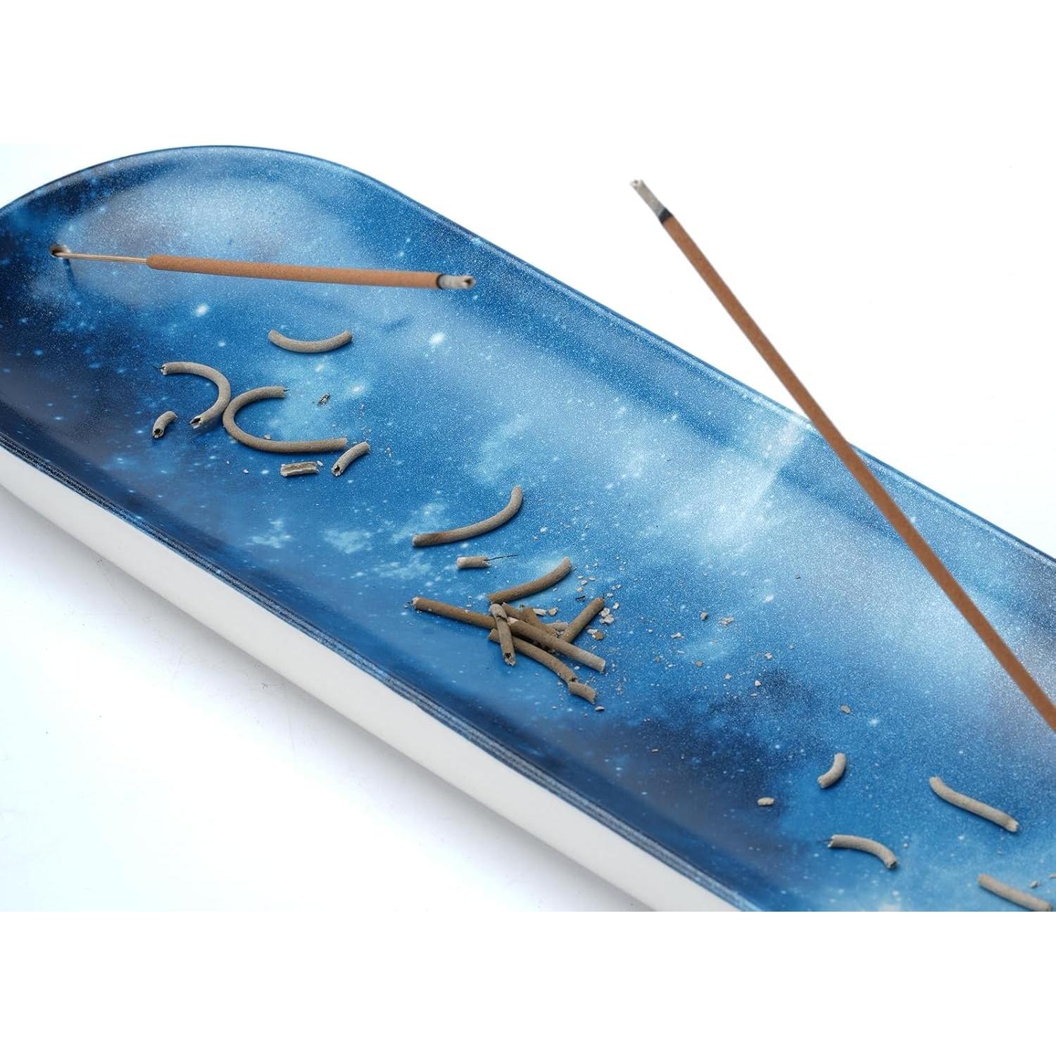 Soporte de Incienso Cerámica CEREMONIA Estrellado 30x10 cm