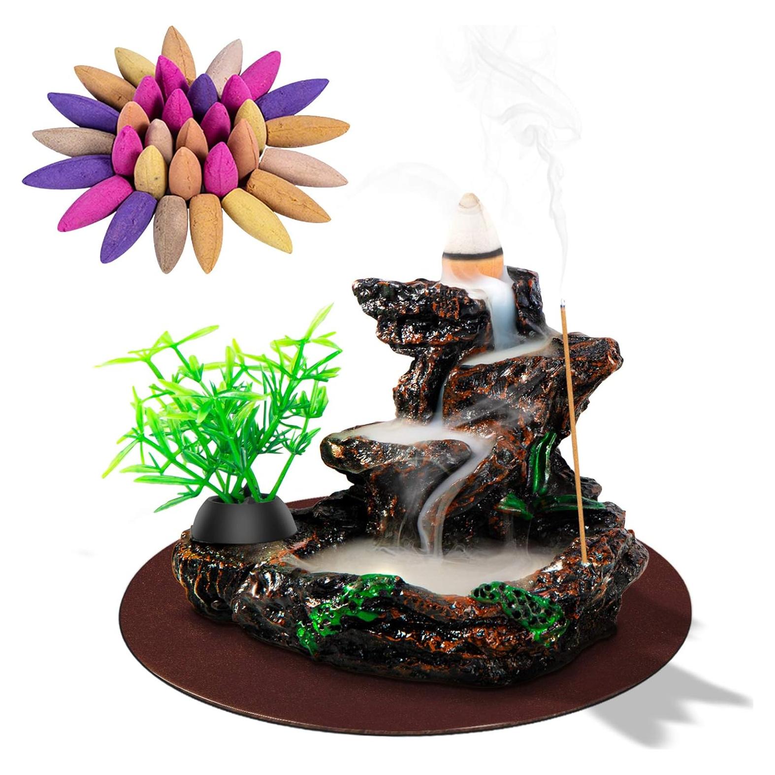 Soporte de Incienso Retroceso DK177 Cerámica con 20 Conos