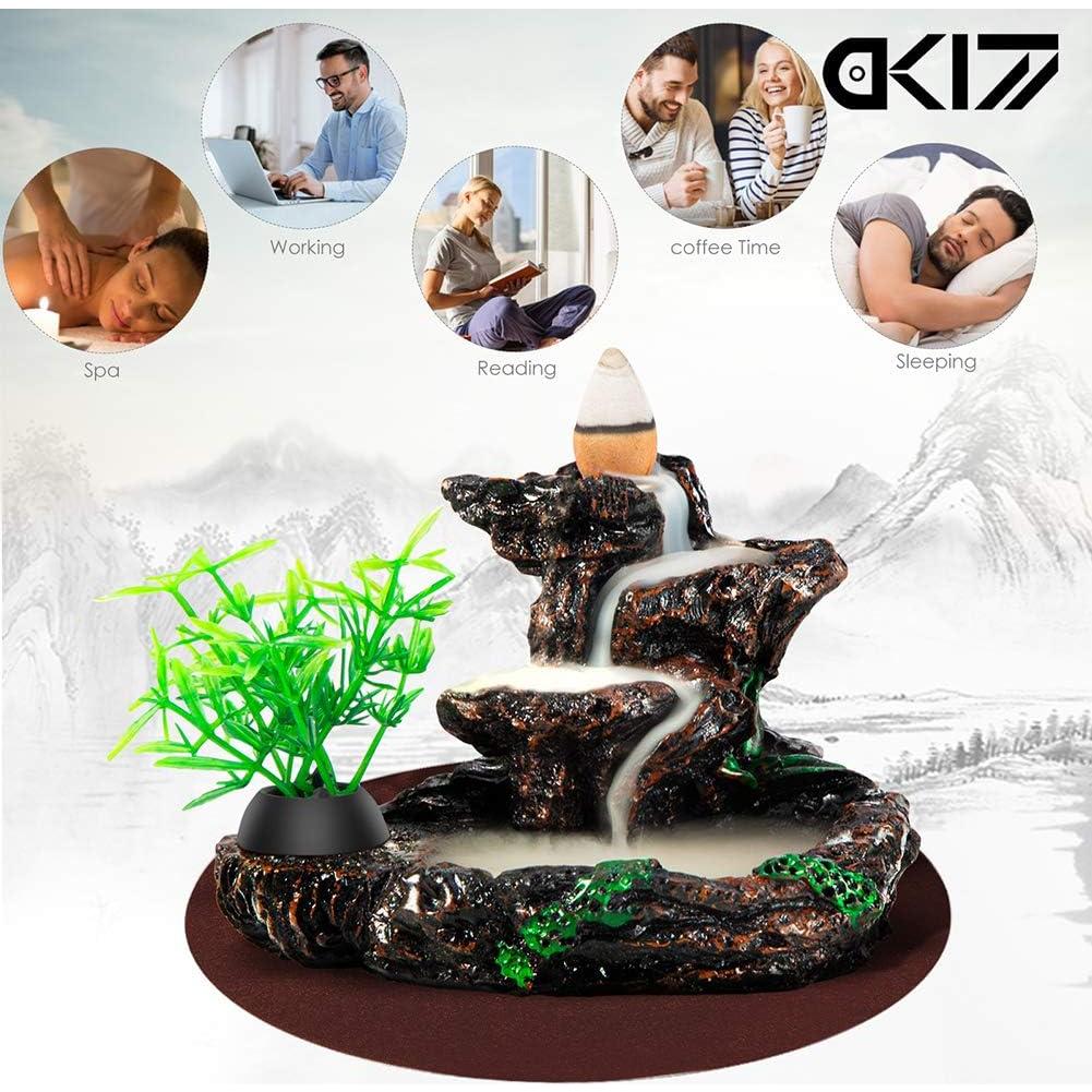 Soporte de Incienso Retroceso DK177 Cerámica con 20 Conos