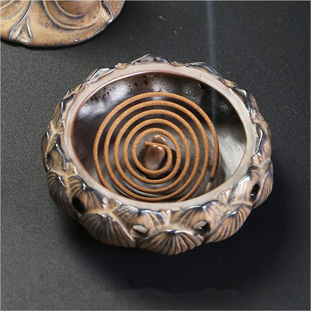 Quemador de Incienso Buda Getrelax Cerámica LED 16x10x22.5cm