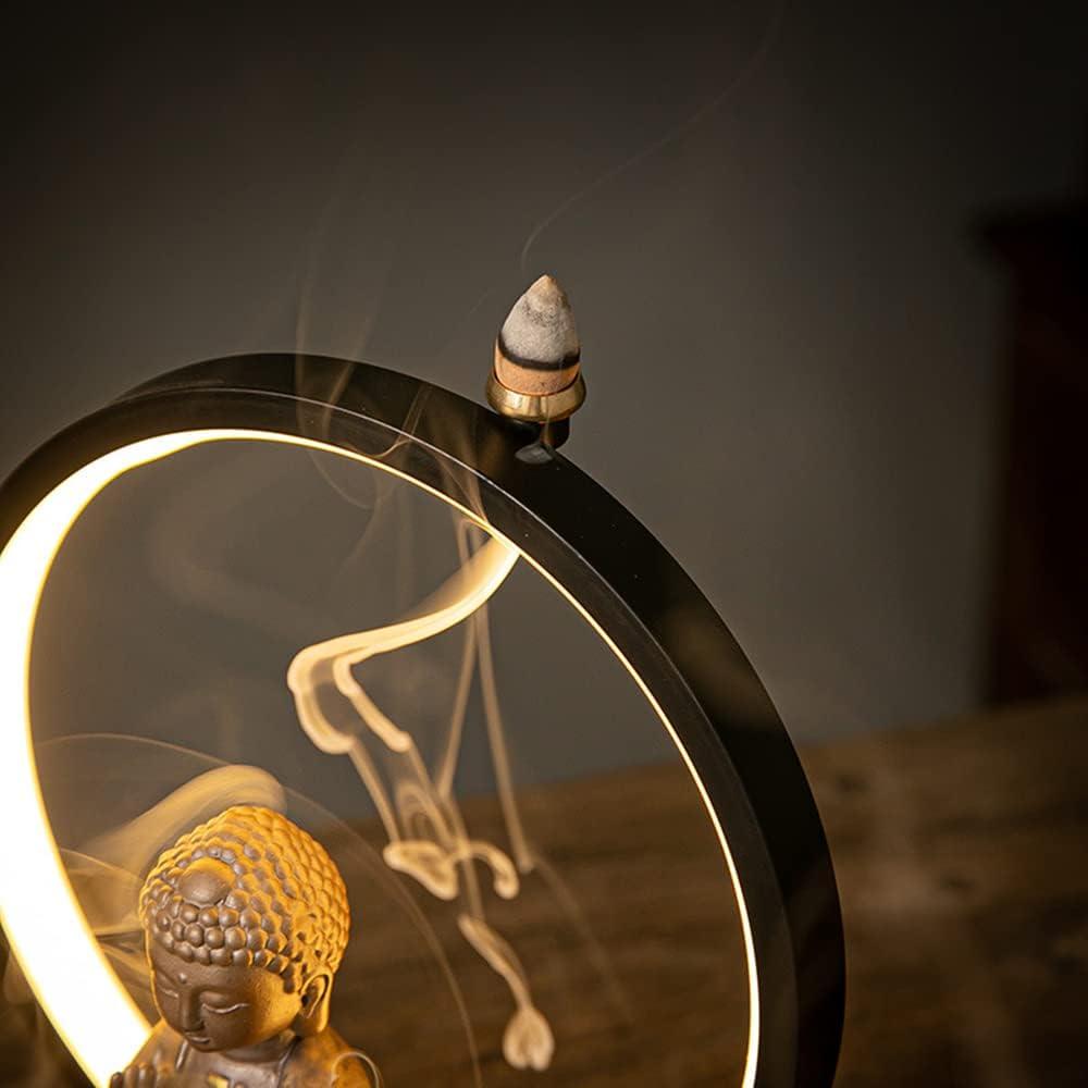 Quemador de Incienso Buda Getrelax Cerámica LED 16x10x22.5cm