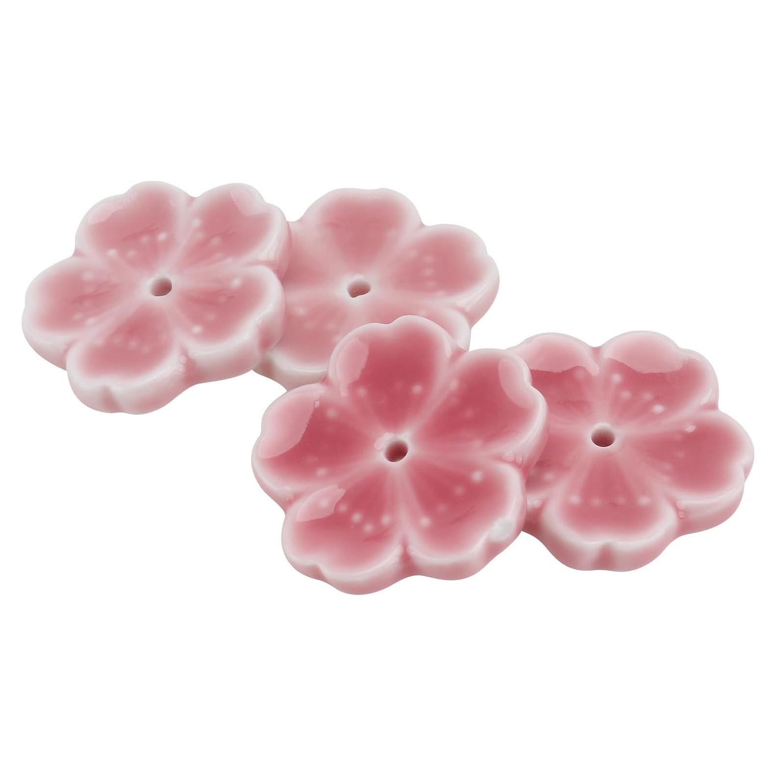 Soporte de Incienso Cerámica IMIKEYA 4 Piezas Rosa