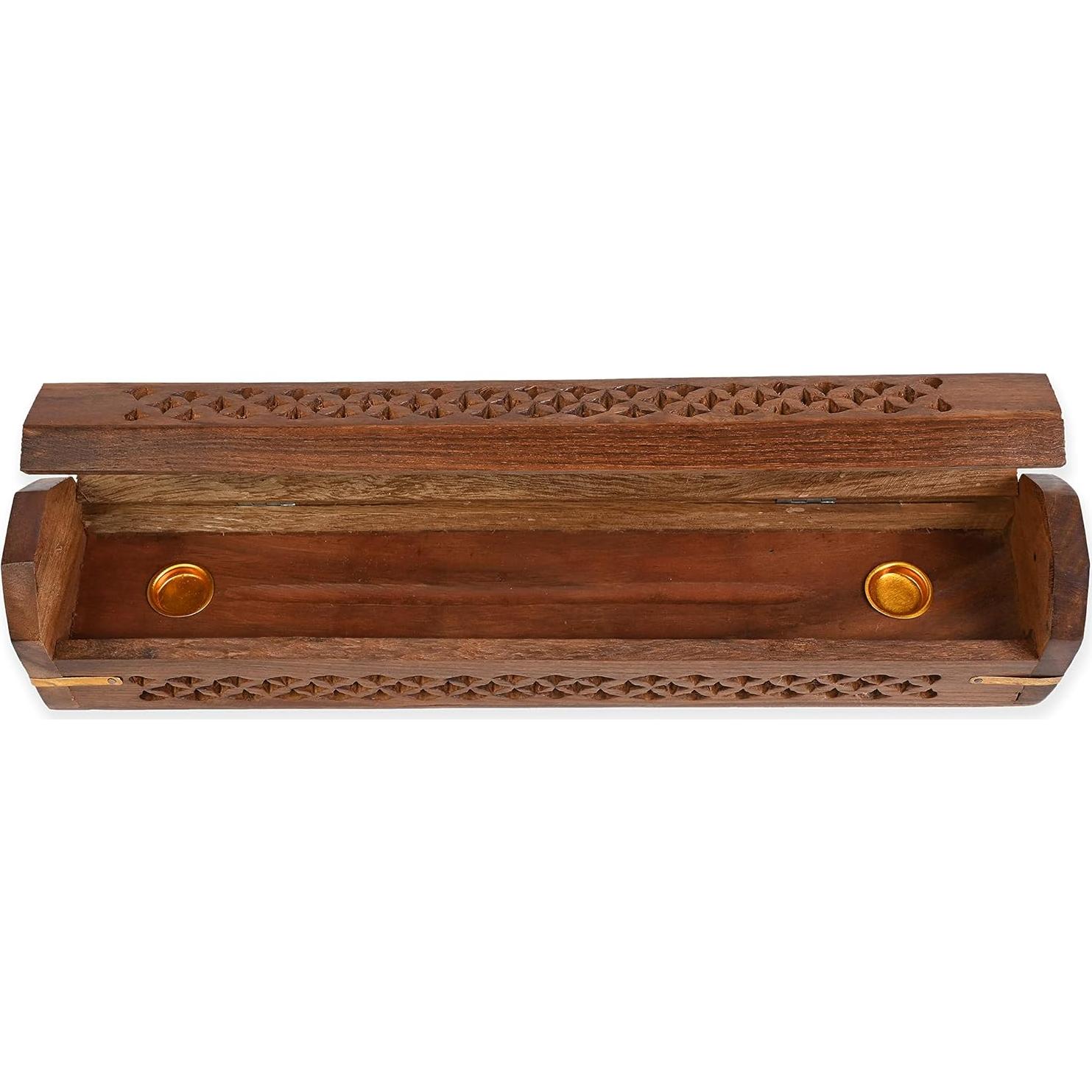 Paquete de 2 Quemadores de Incienso de Madera Incense Garden