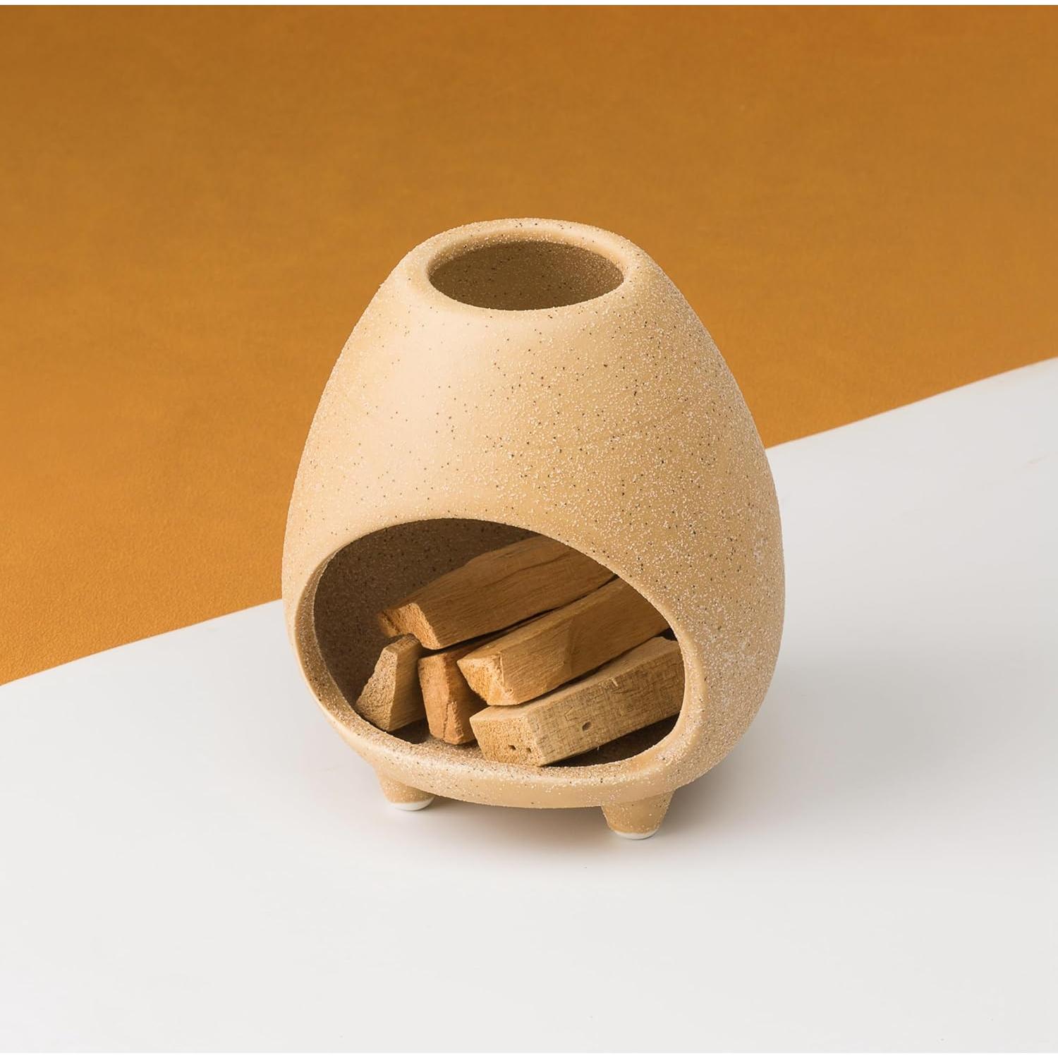 Soporte de Cerámica para Incienso Pincasol Beige 10.2cm