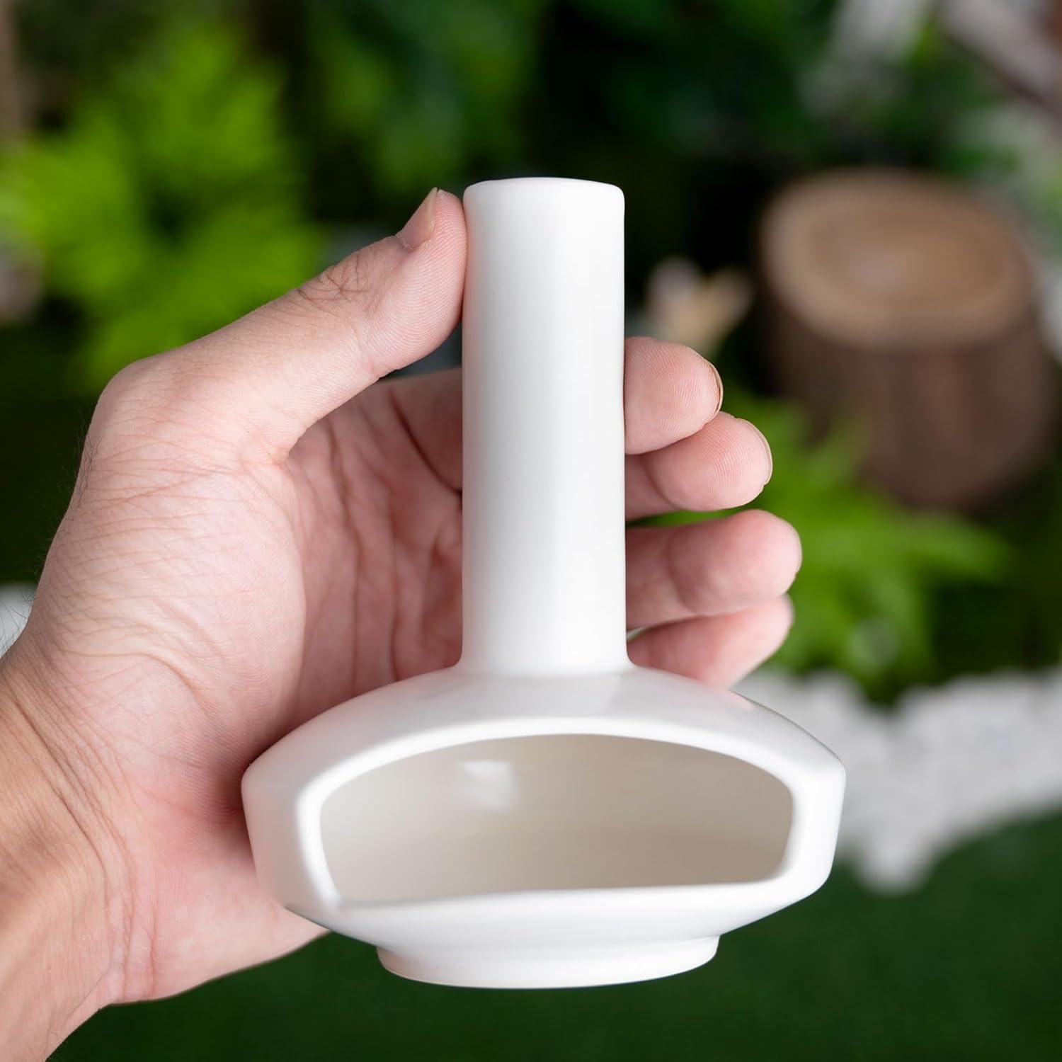 Soporte de Incienso de Cerámica Tnstbiee Blanco 9.14cm