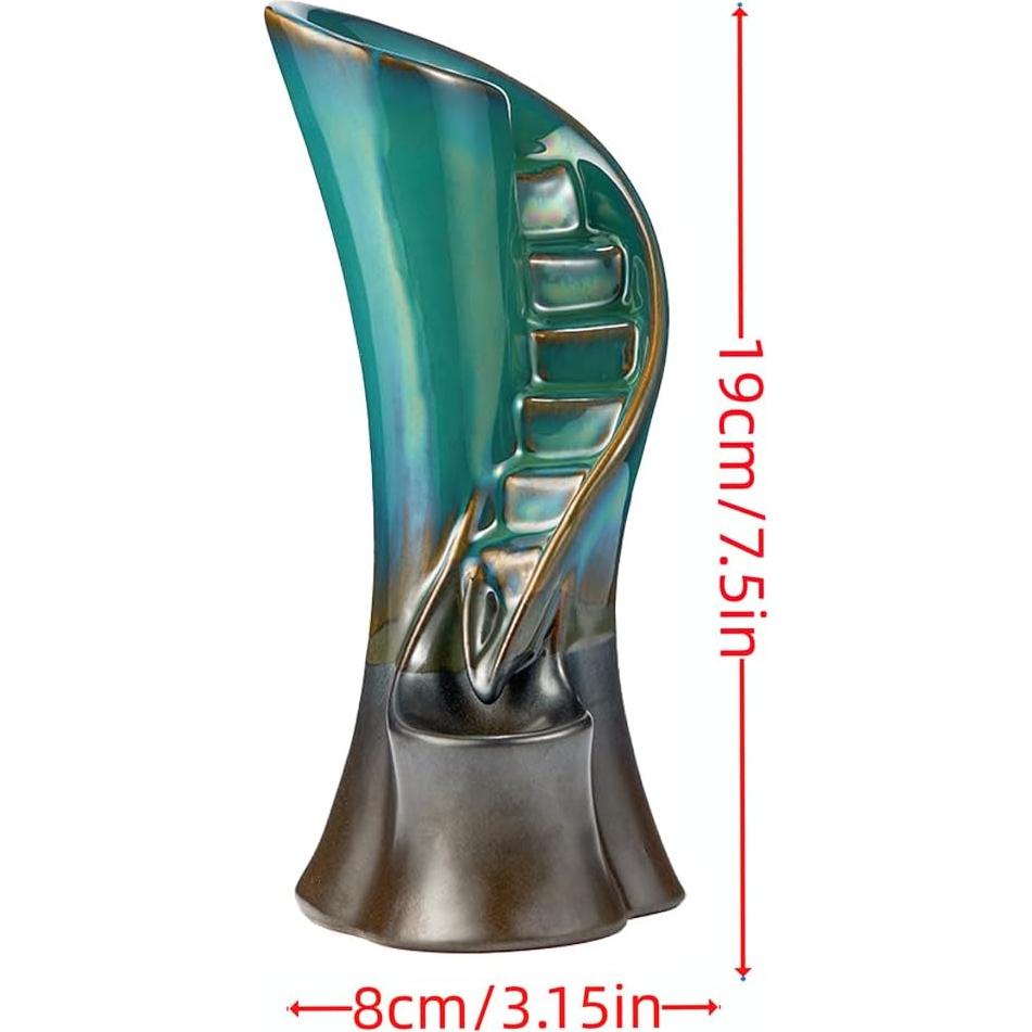 Soporte de Incienso Cerámica LamDawn Azul Escaleras Nubladas