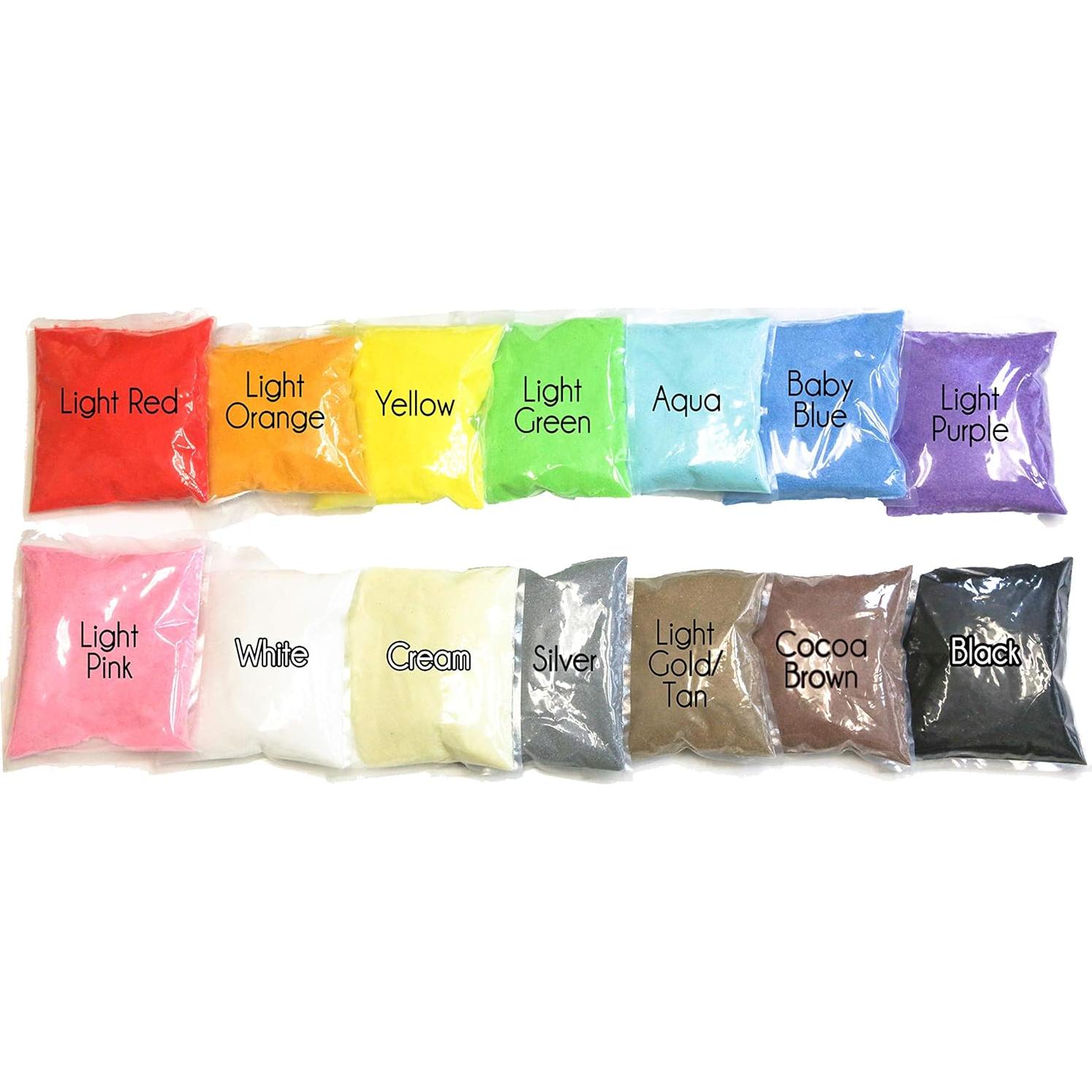 Arena Colorida Gruesa Verde Claro WGV 0.45 kg Manualidades