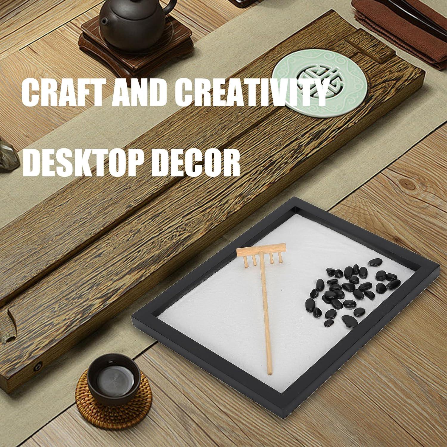 Mini Jardín Zen de Arena QANYEGN para Decoración de Escritorio