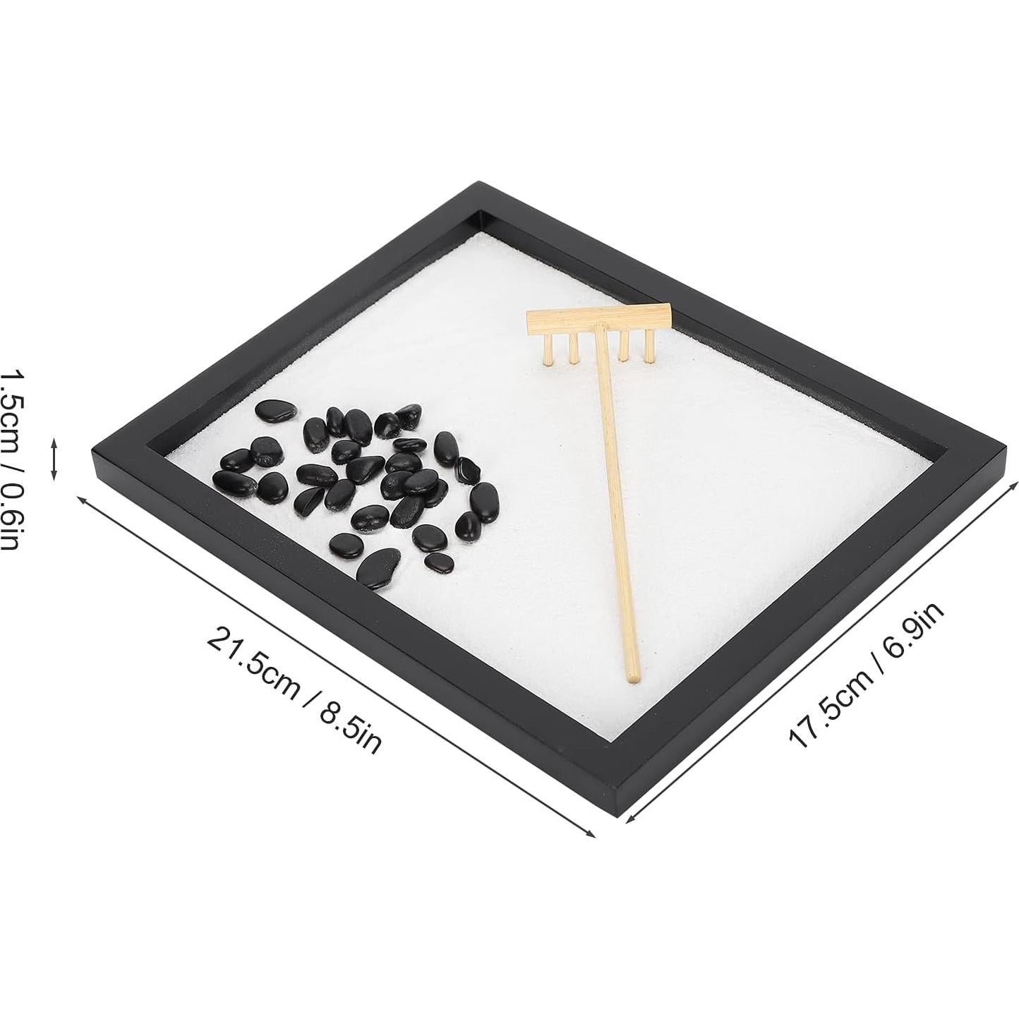 Mini Jardín Zen de Arena QANYEGN para Decoración de Escritorio