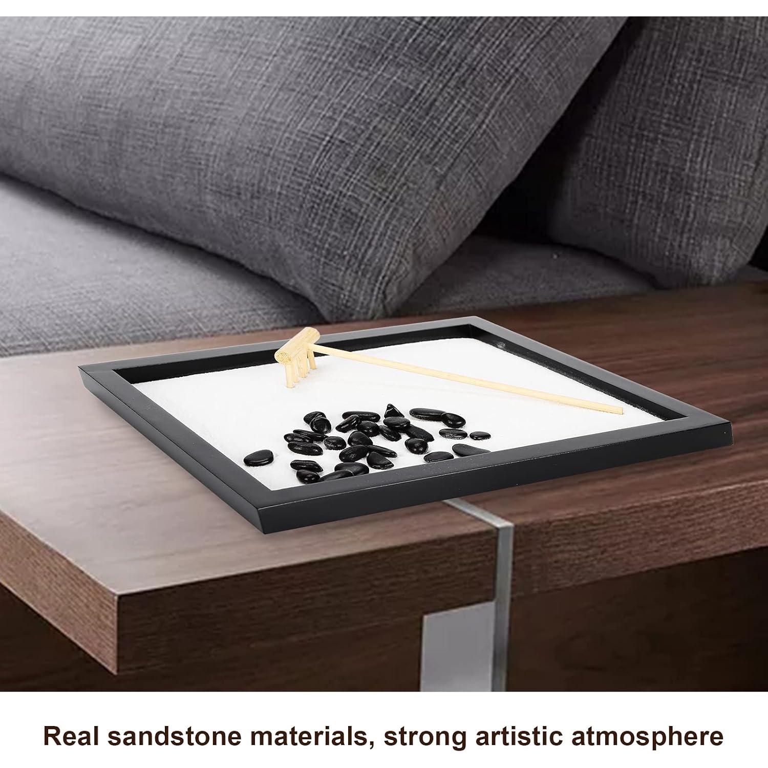 Mini Jardín Zen de Arena QANYEGN para Decoración de Escritorio