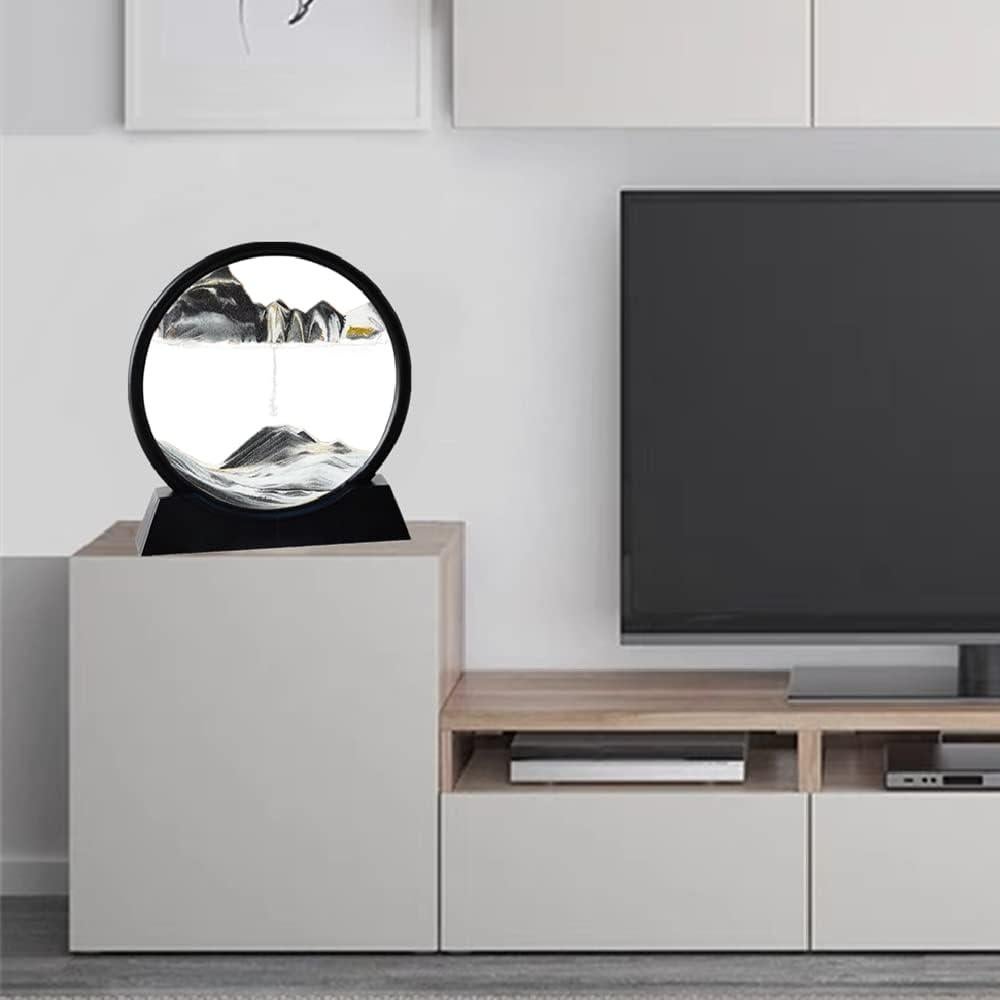 Arte de Arena en Movimiento ANXUS Redondo 17.78 cm Negro