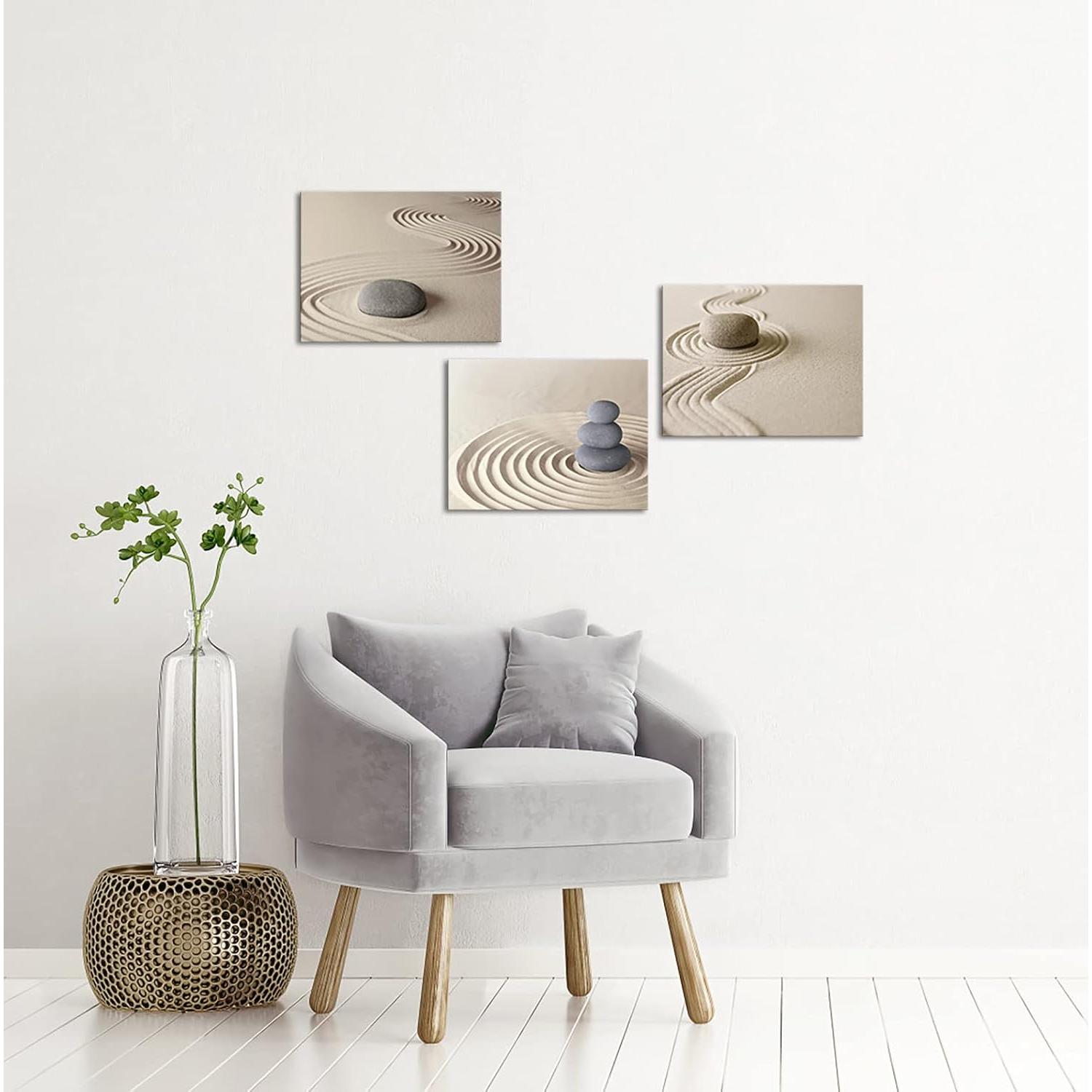 Arte de Pared Lienzo Zen Apicoture 3 Paneles 30x40cm