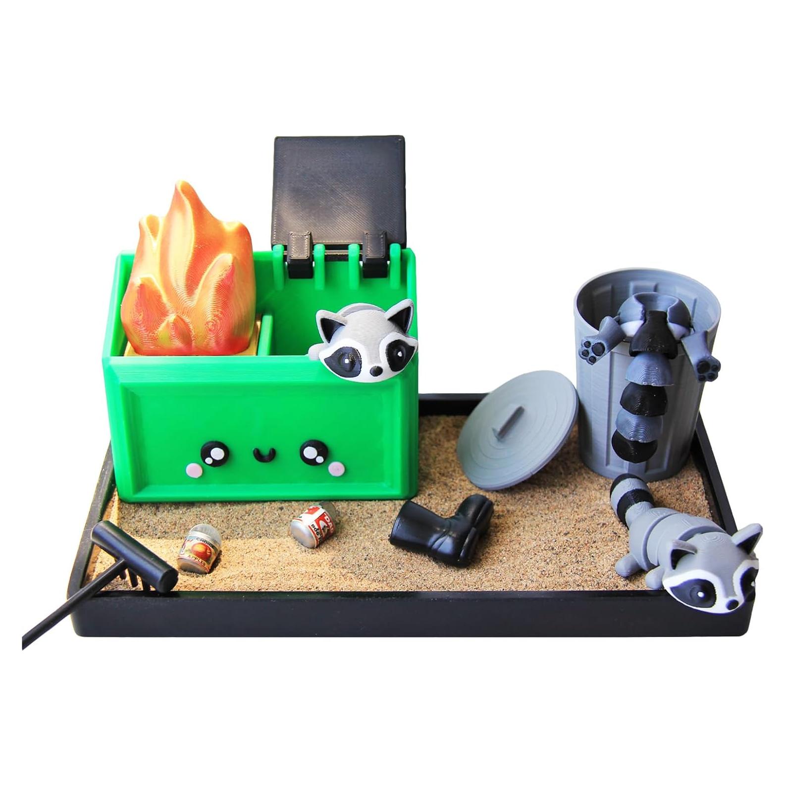 Jardín Zen de Basura Miniatura Poranlem - Decoración de Escritorio