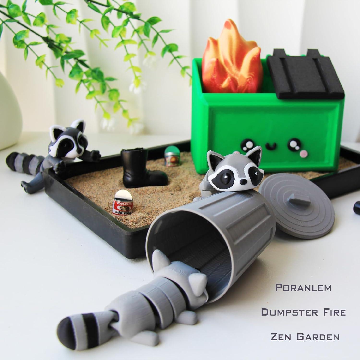 Jardín Zen de Basura Miniatura Poranlem - Decoración de Escritorio