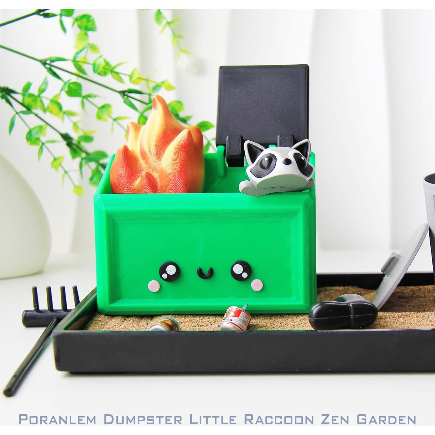 Jardín Zen de Basura Miniatura Poranlem - Decoración de Escritorio