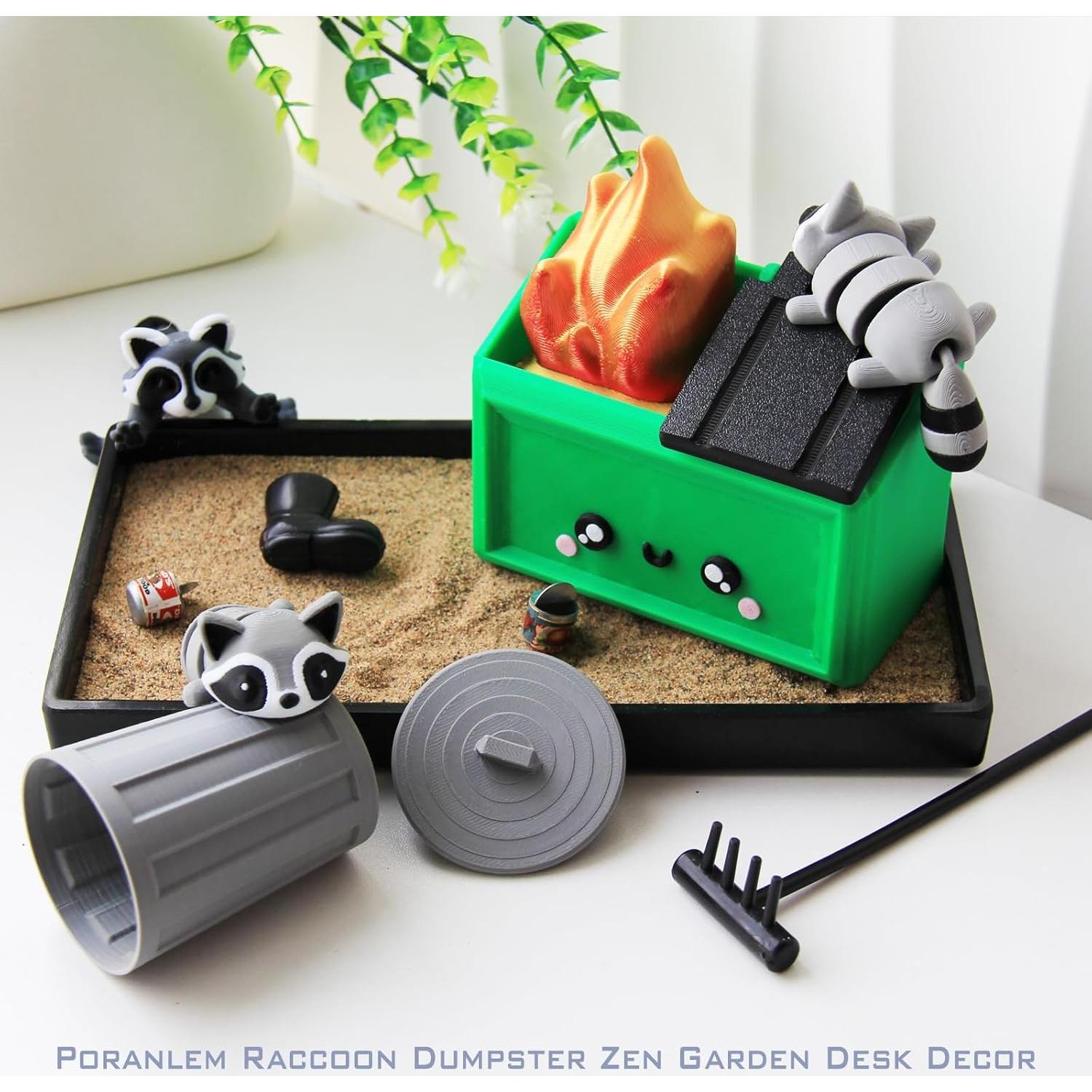 Jardín Zen de Basura Miniatura Poranlem - Decoración de Escritorio