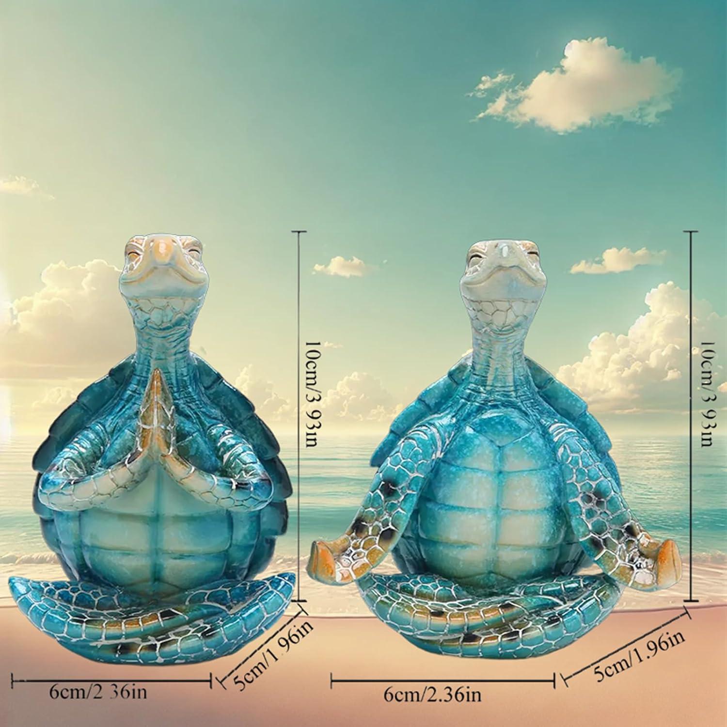 Figuritas de Tortuga Zen Glistenovelty - Decoración Costera